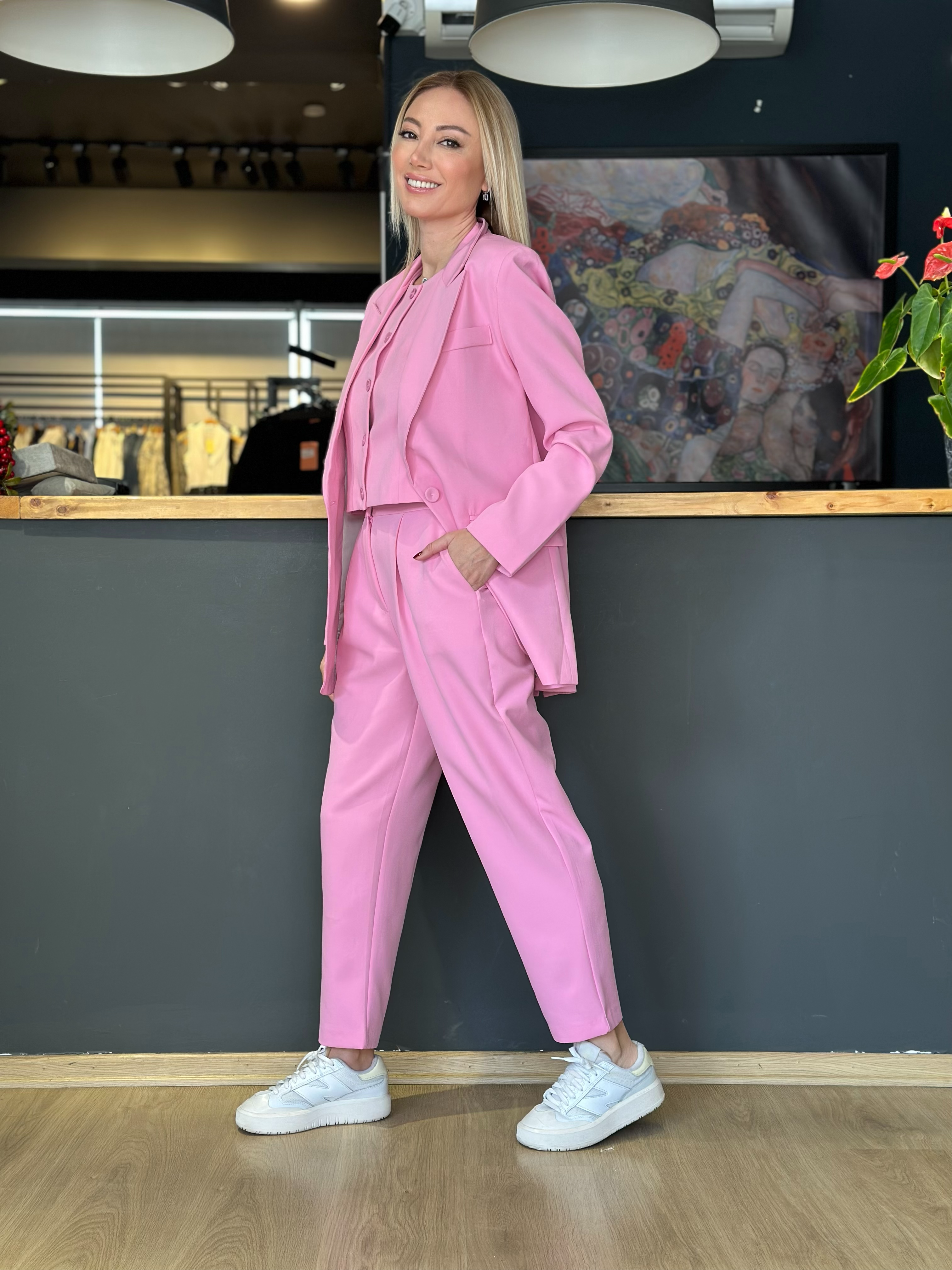 Havuç Pembe Pantolon