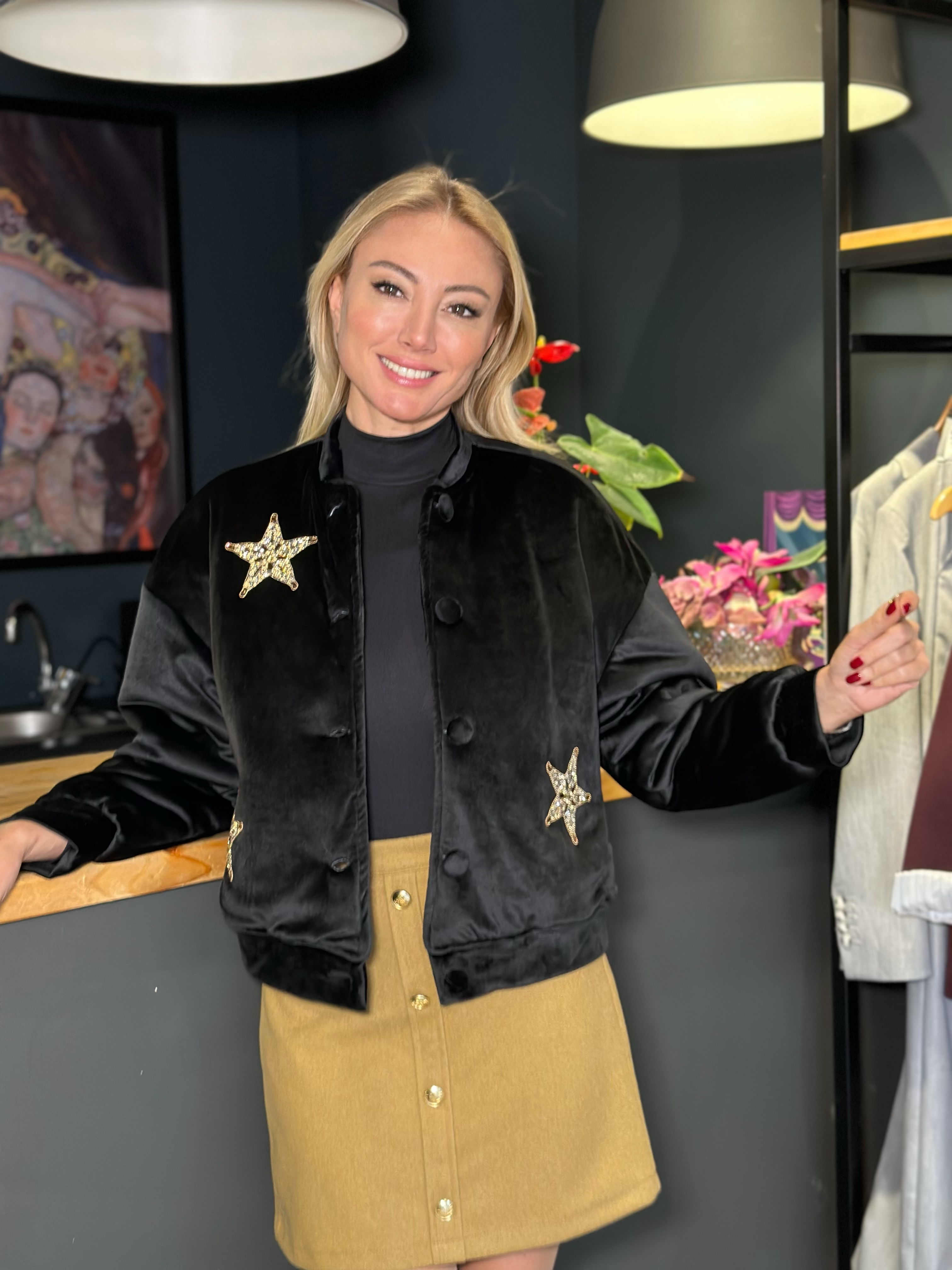 Kadife Marka Model Bomber Ceket