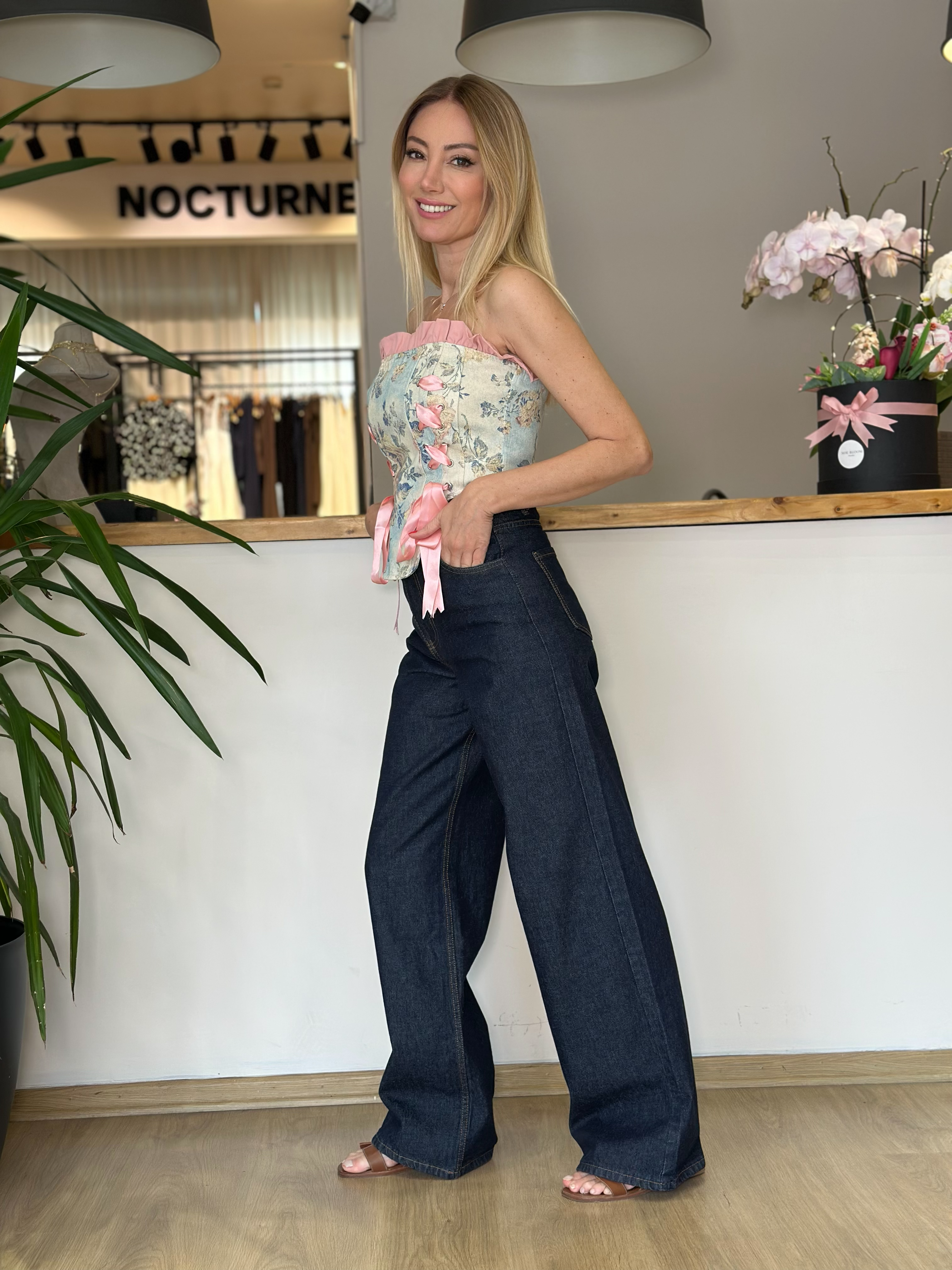 Lacivert Jean Askı00140