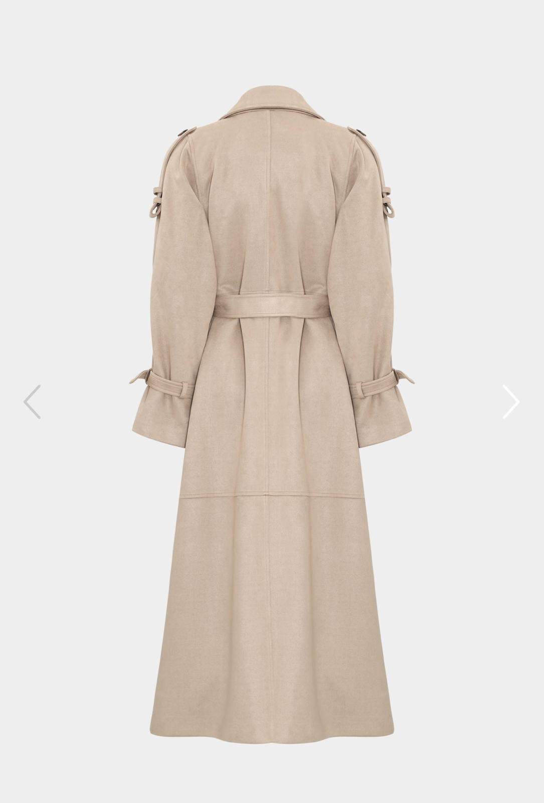 Taş Süet Trençkot