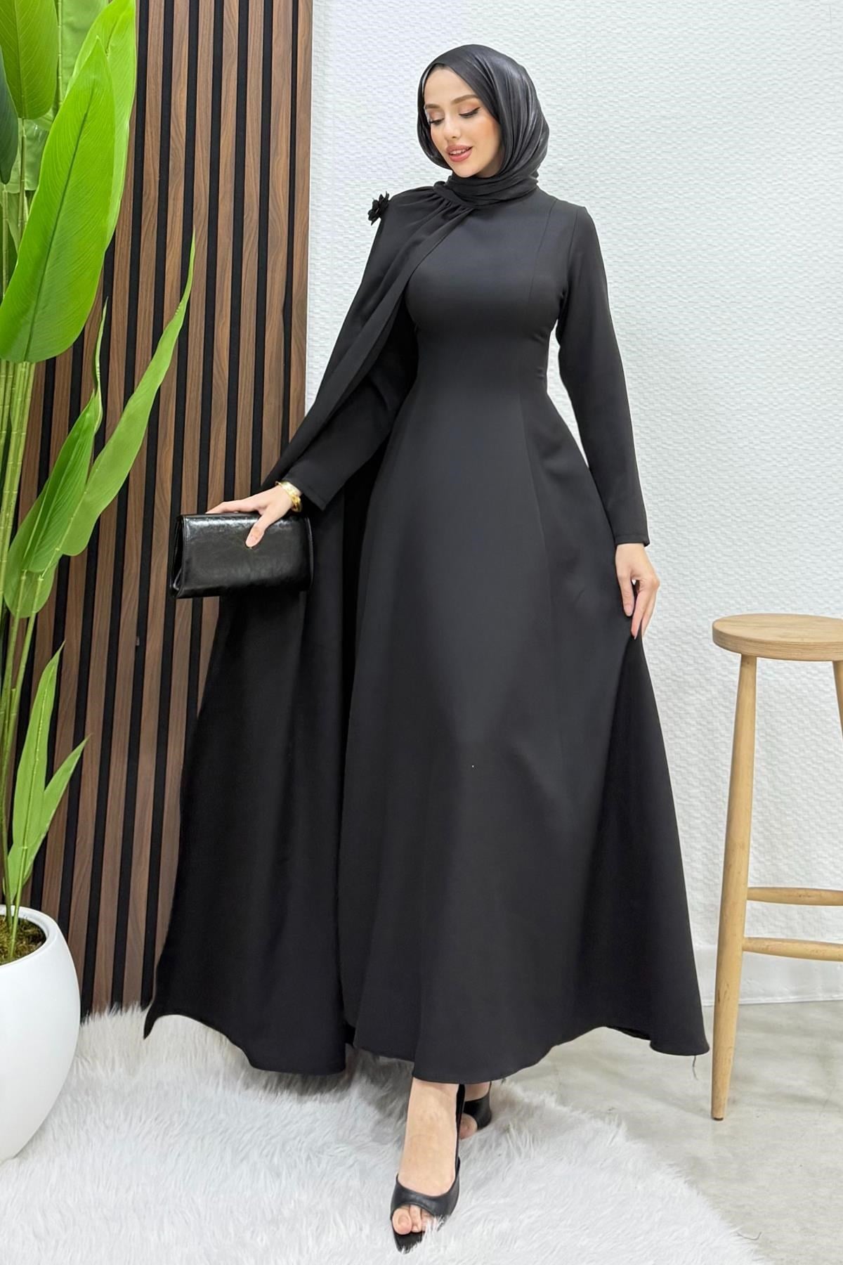 Adena Krep Abiye Siyah