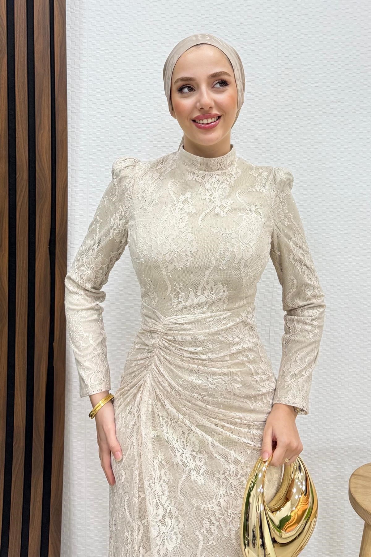 Aryin Tül Abiye Bej