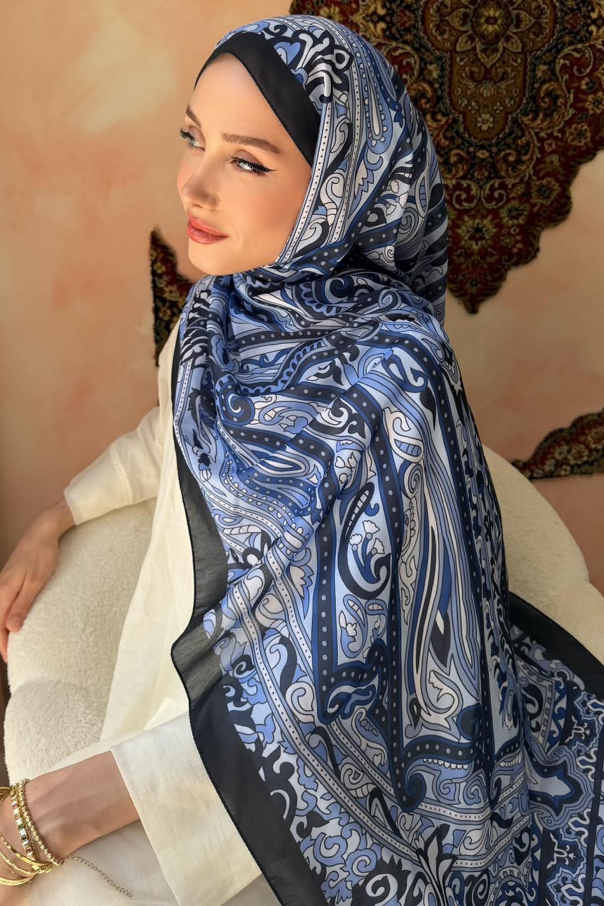 Ayla Şal Lacivert