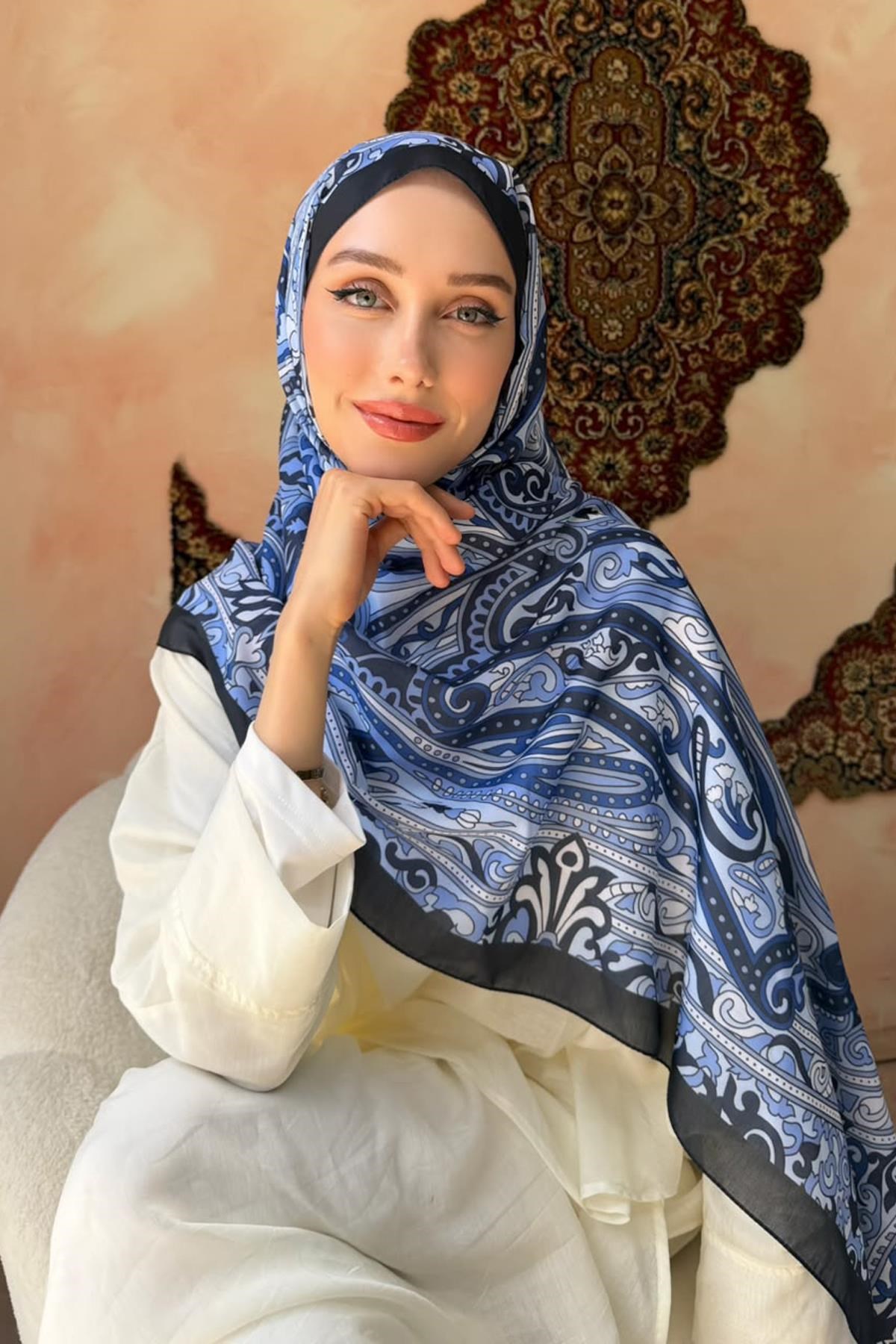 Ayla Şal Lacivert