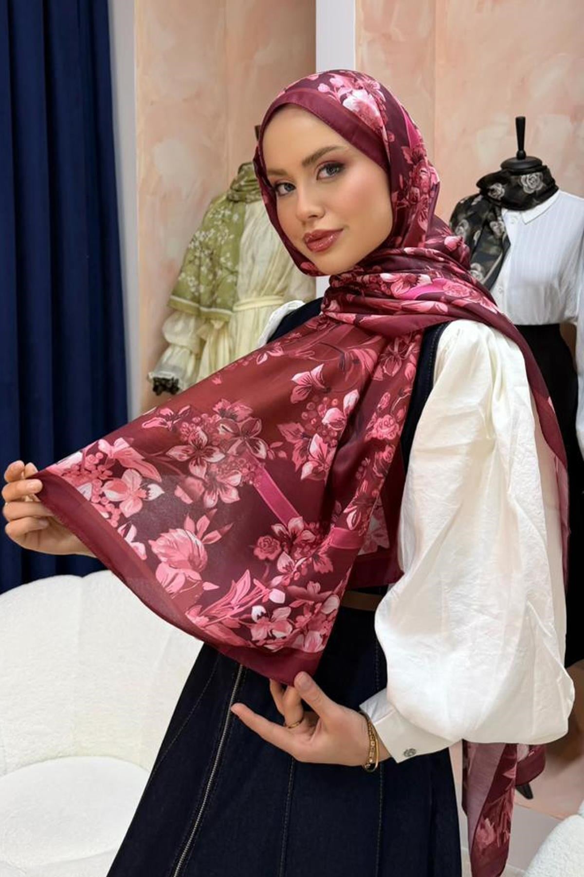 Bahar Şal Bordo