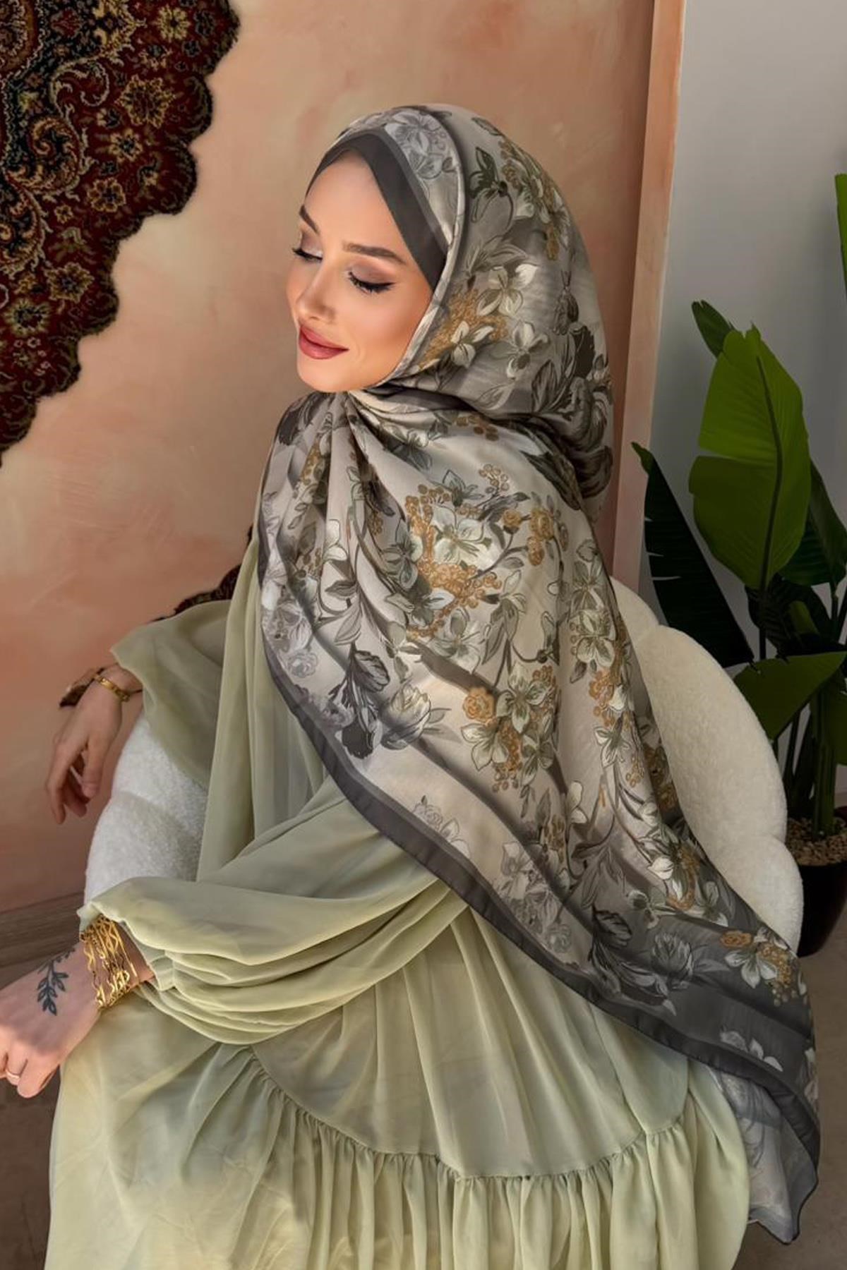 Bahar Şal Gri