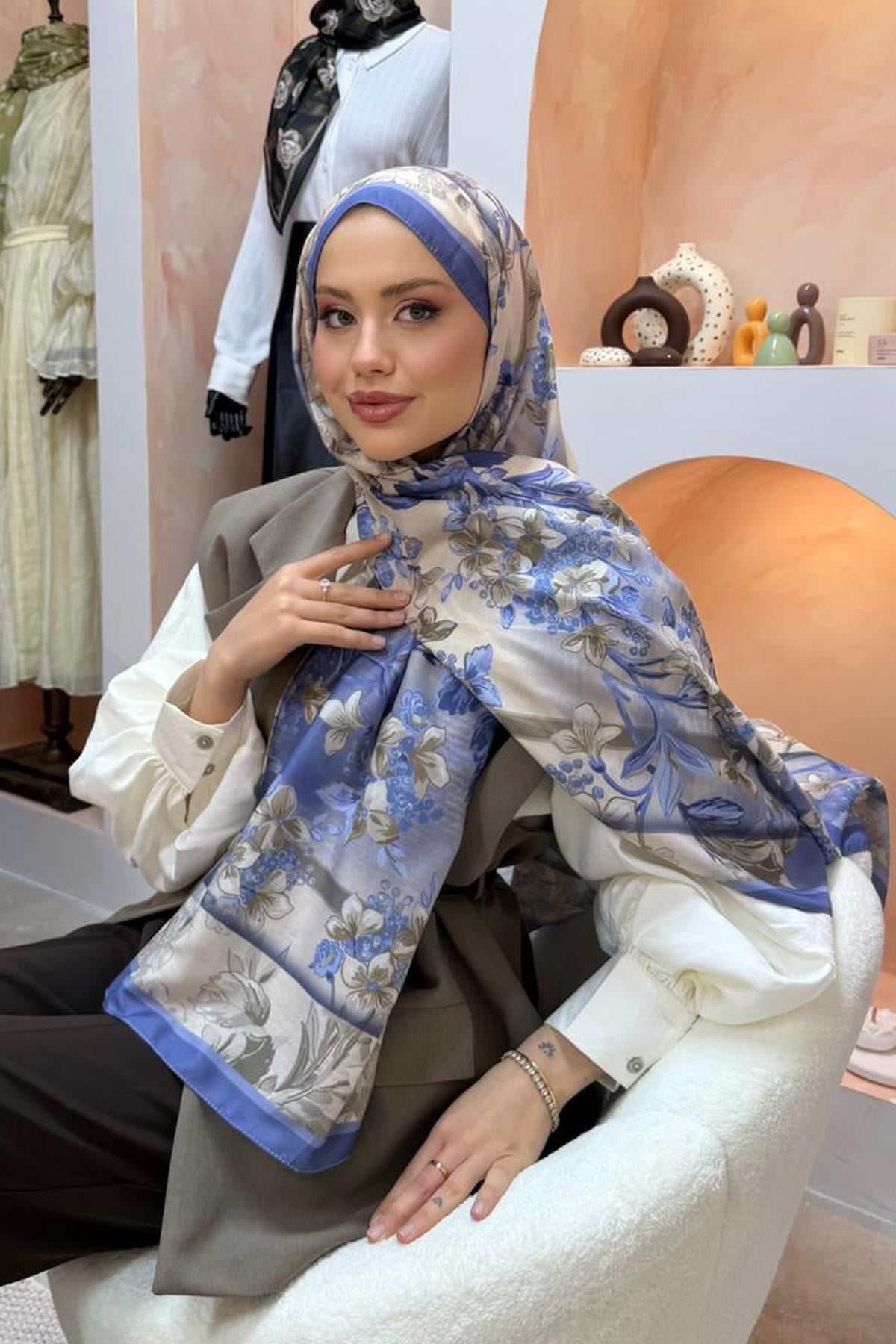 Bahar Şal İndigo