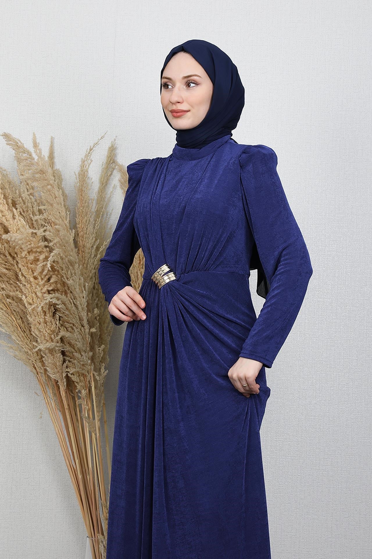Berrak Buzy Abiye Lacivert