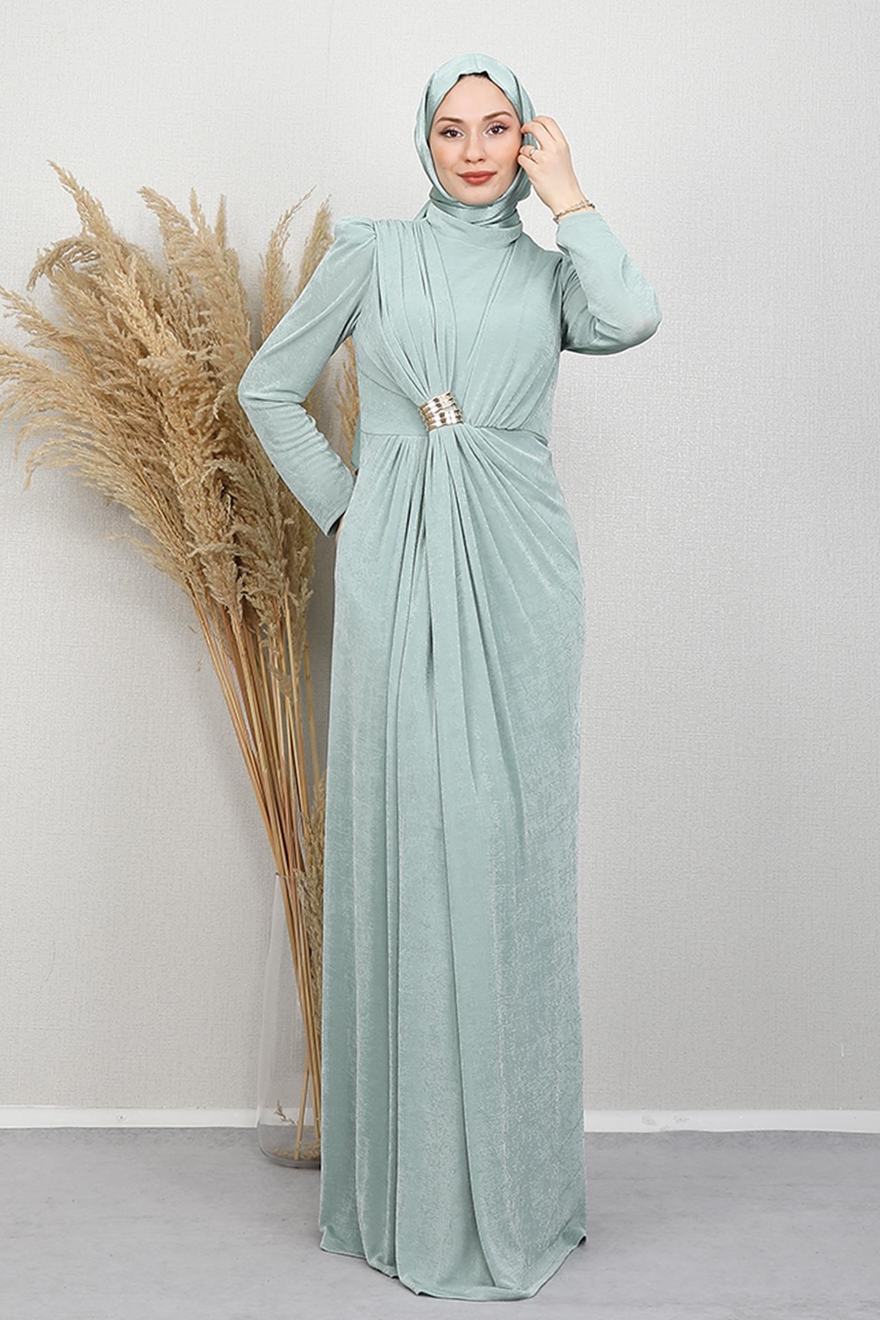 Berrak Buzy Abiye Mint