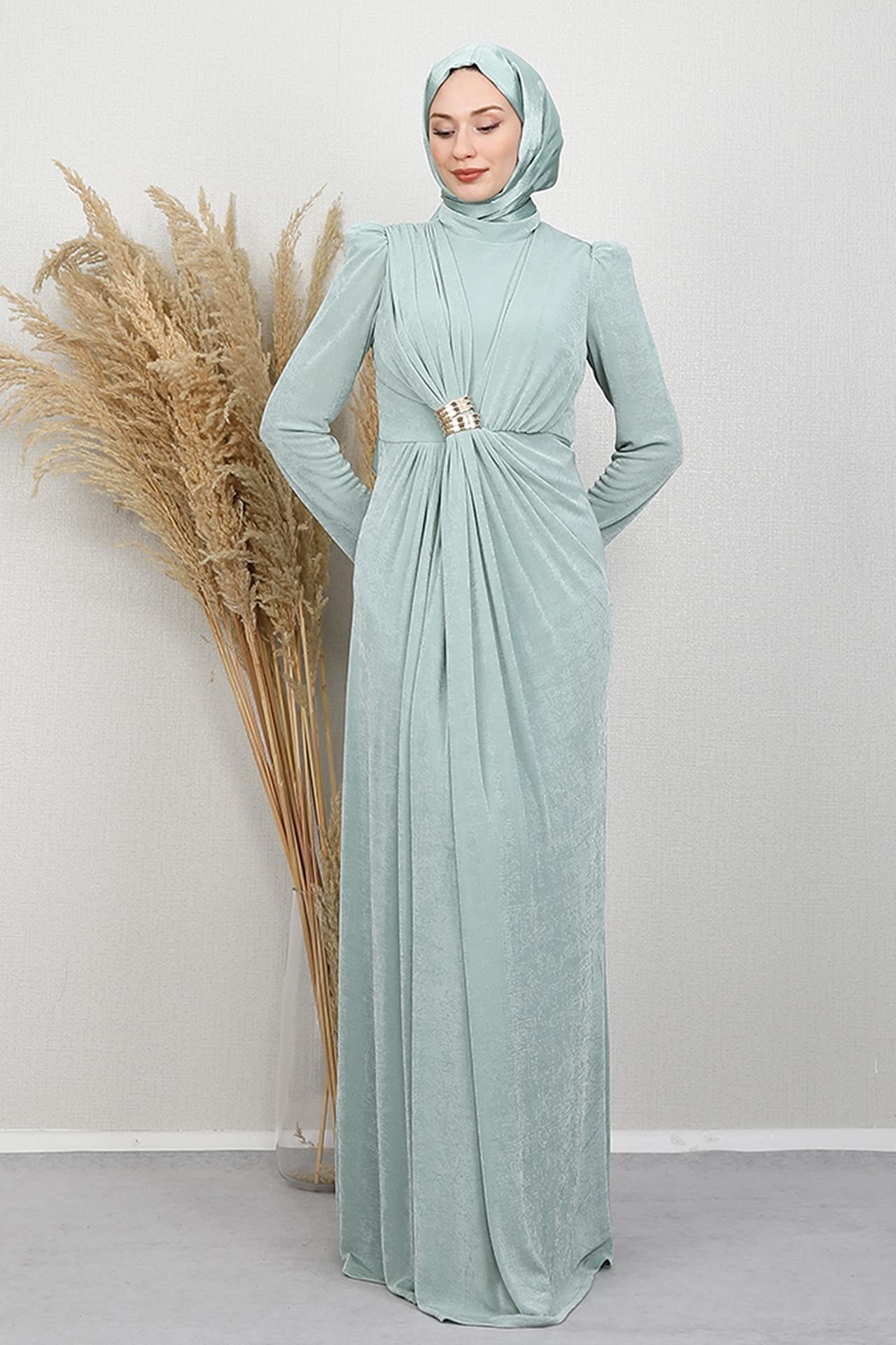Berrak Buzy Abiye Mint