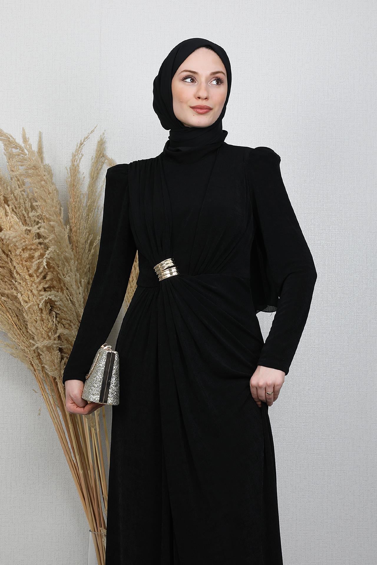 Berrak Buzy Abiye Siyah