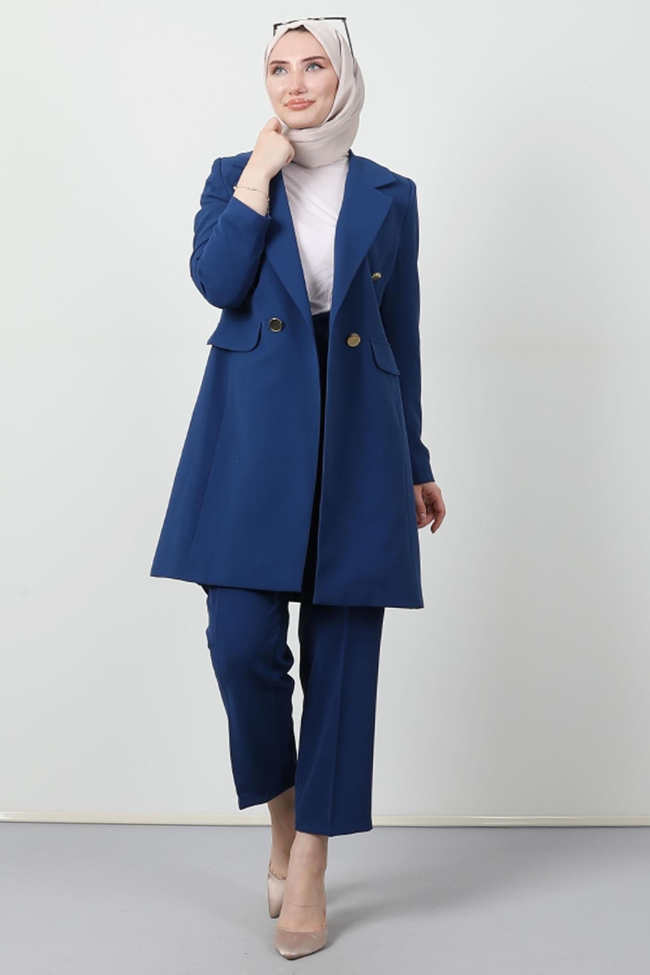 Blazer Ceket Takım Koyu Mavi