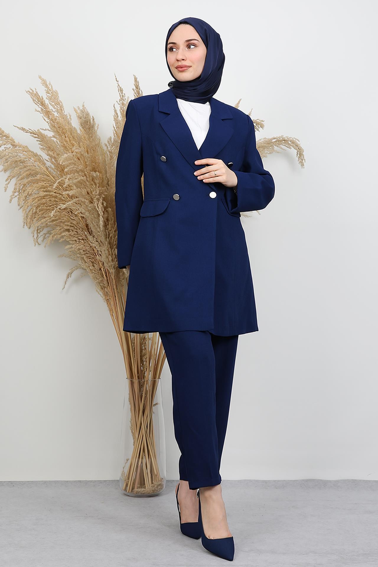 Blazer Ceket Takım Lacivert