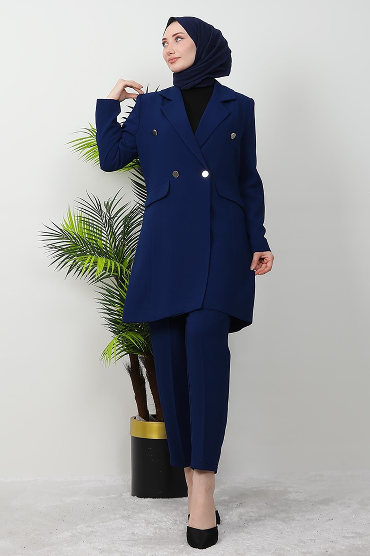 Blazer Ceket Takım Lacivert