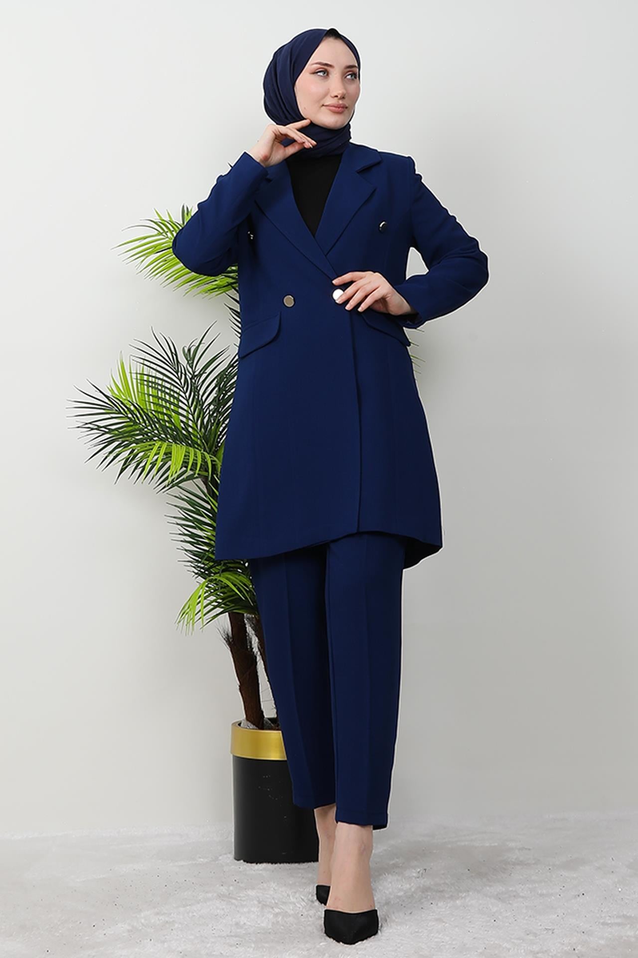 Blazer Ceket Takım Lacivert