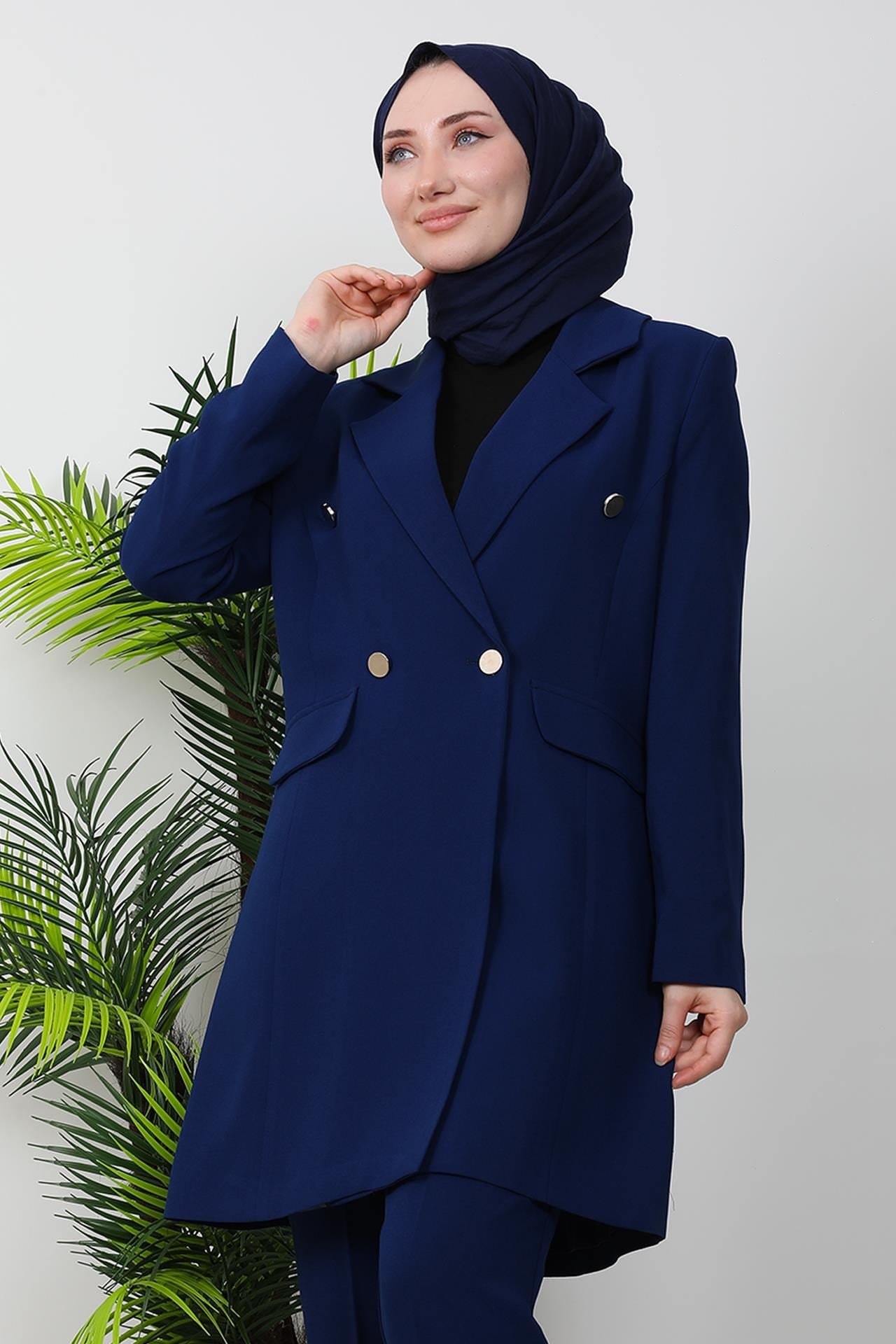 Blazer Ceket Takım Lacivert