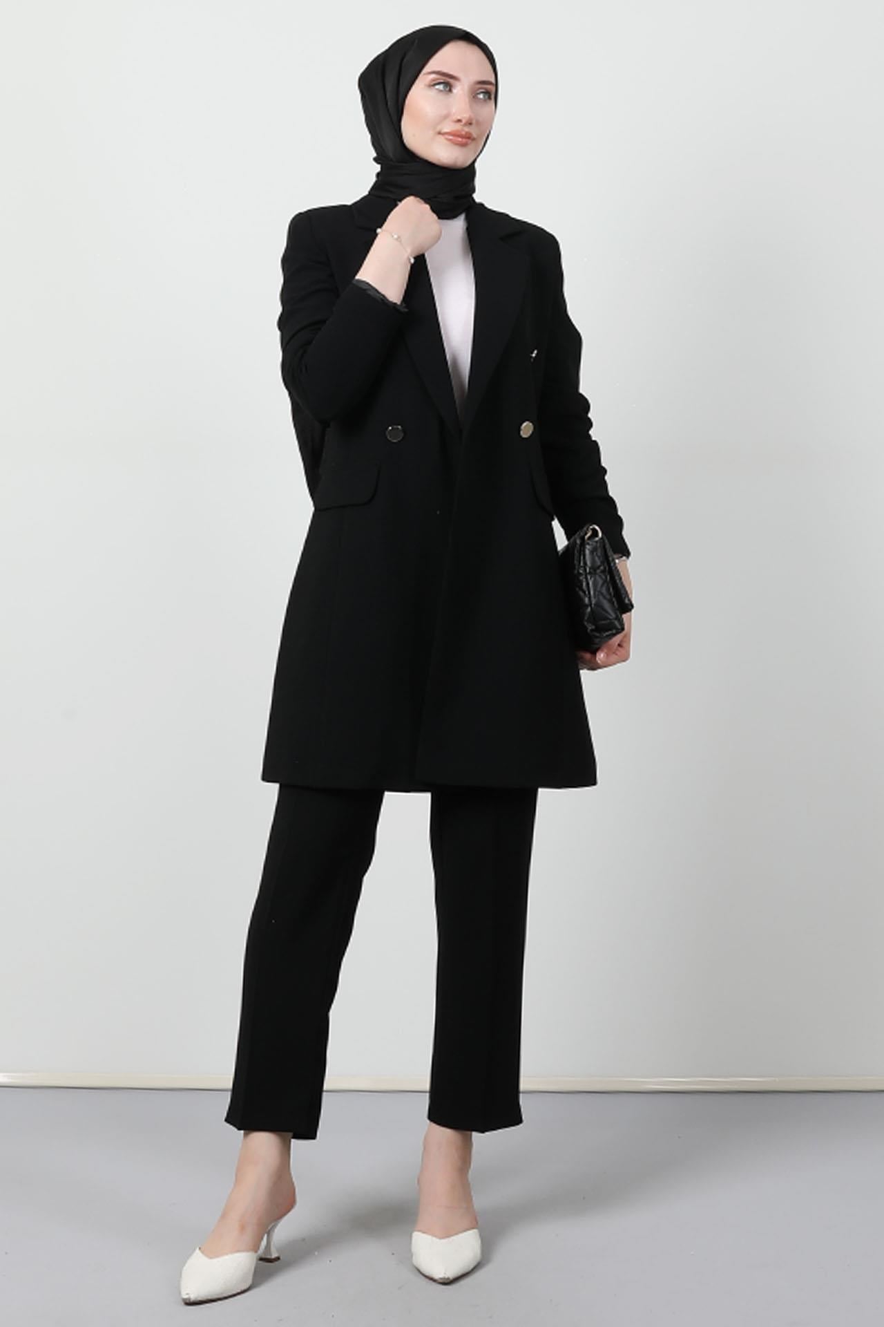 Blazer Ceket Takım Siyah