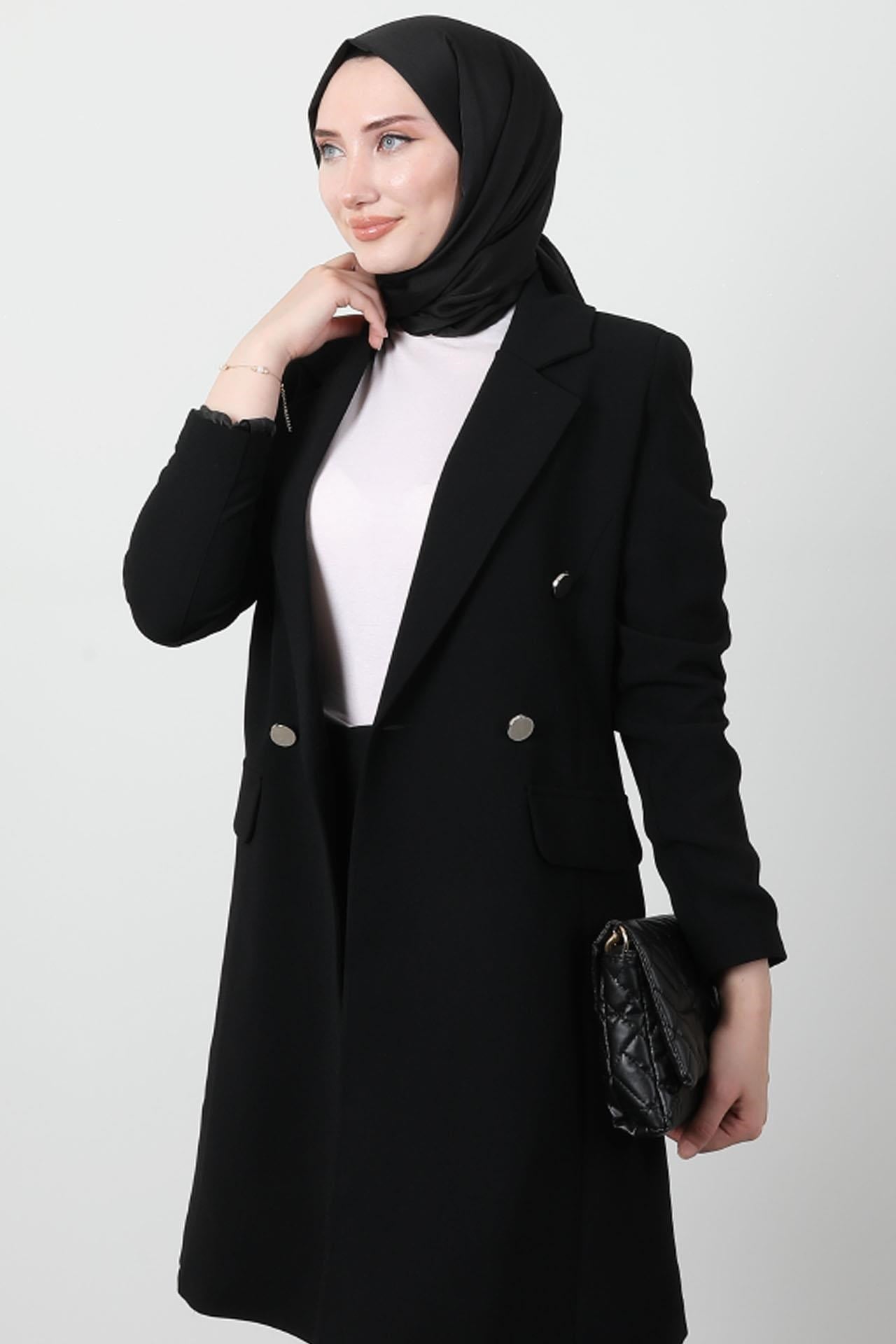 Blazer Ceket Takım Siyah