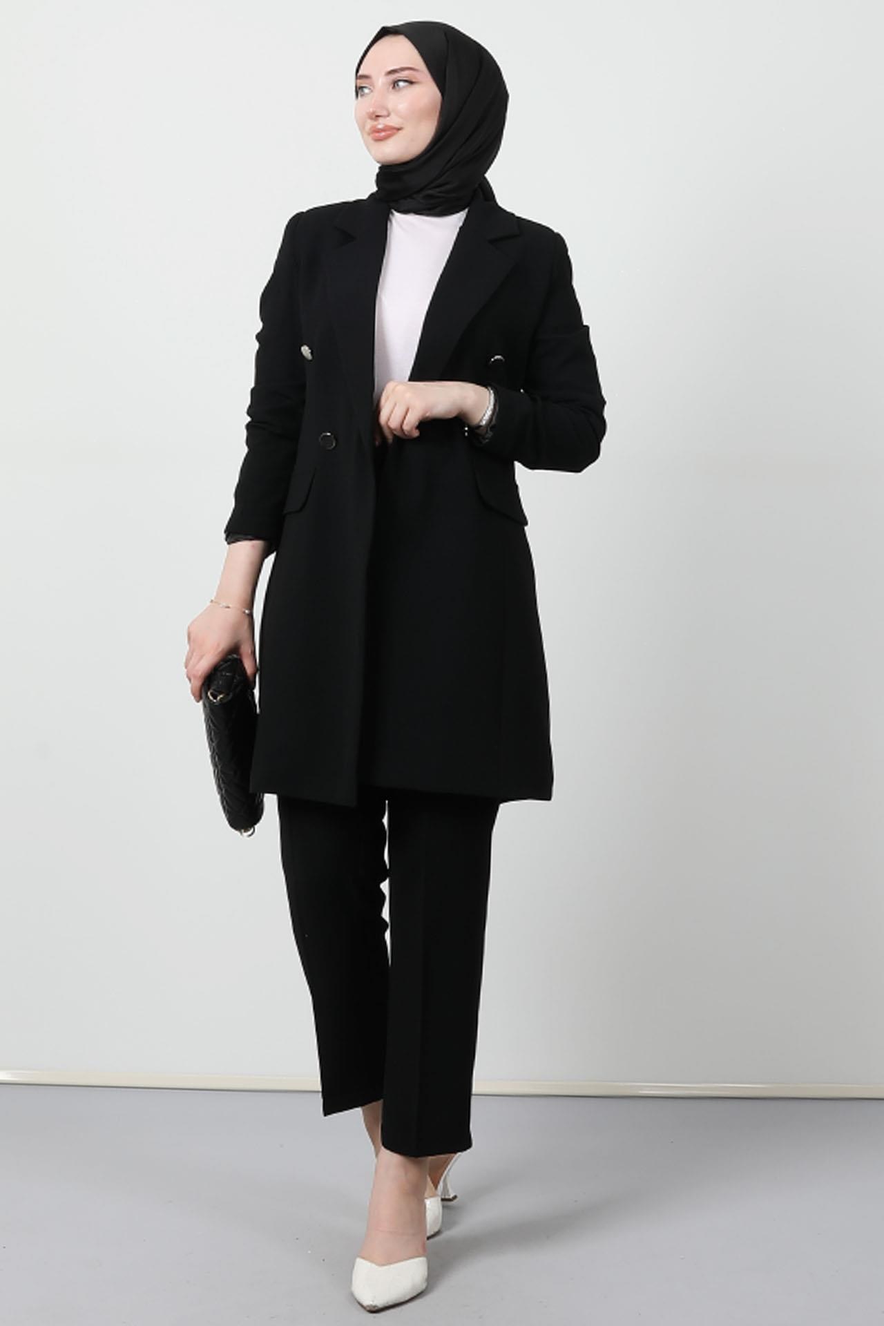 Blazer Ceket Takım Siyah