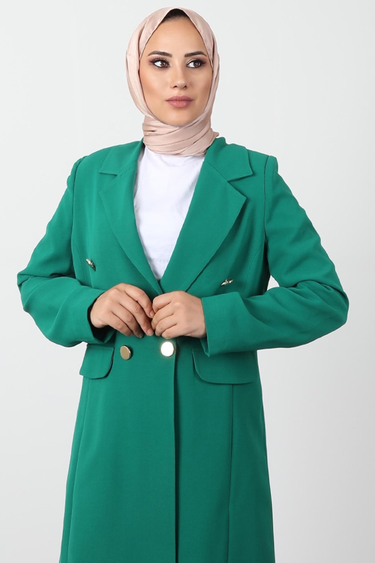 Blazer Ceket Takım Yeşil
