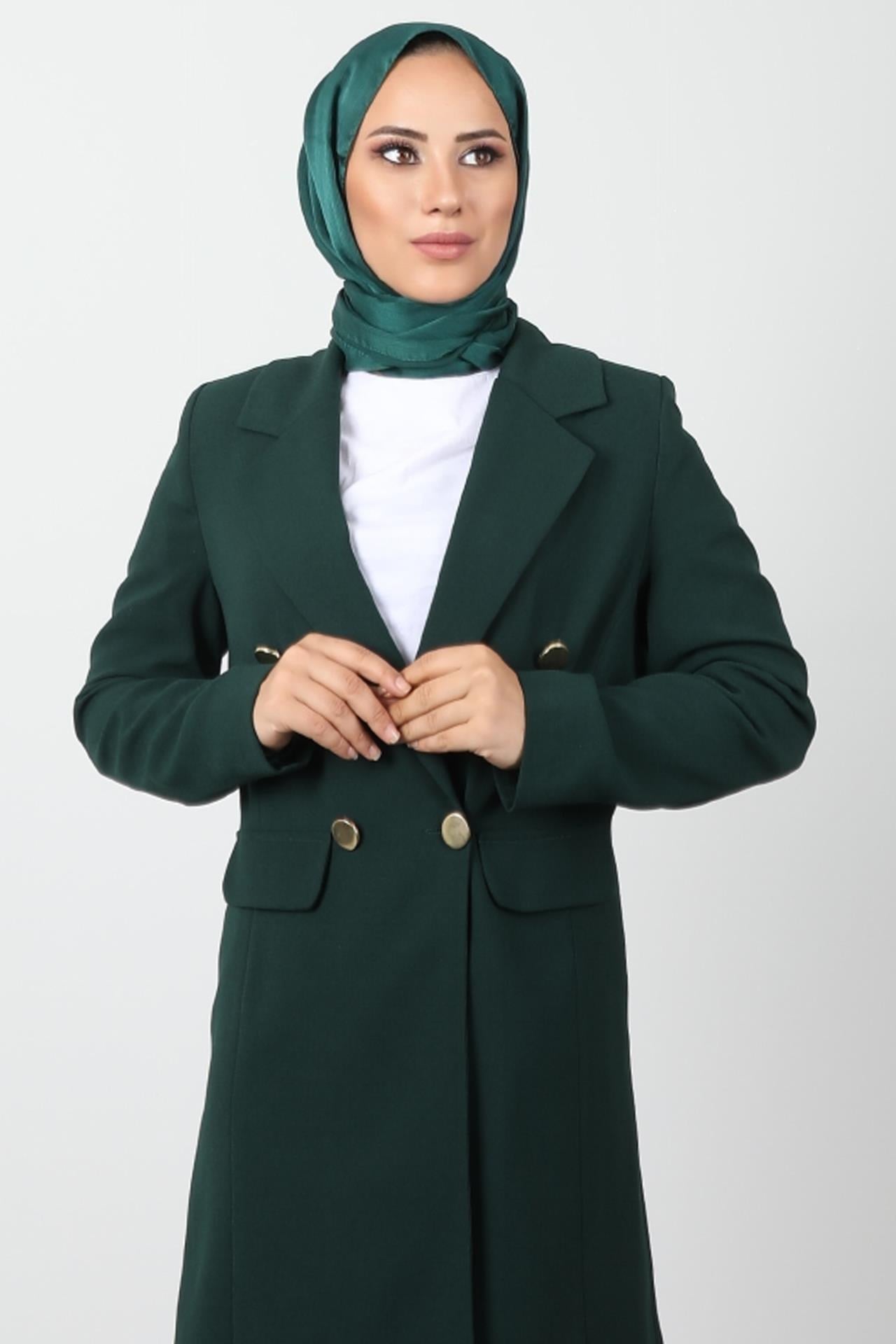 Blazer Ceket Takım Zümrüt