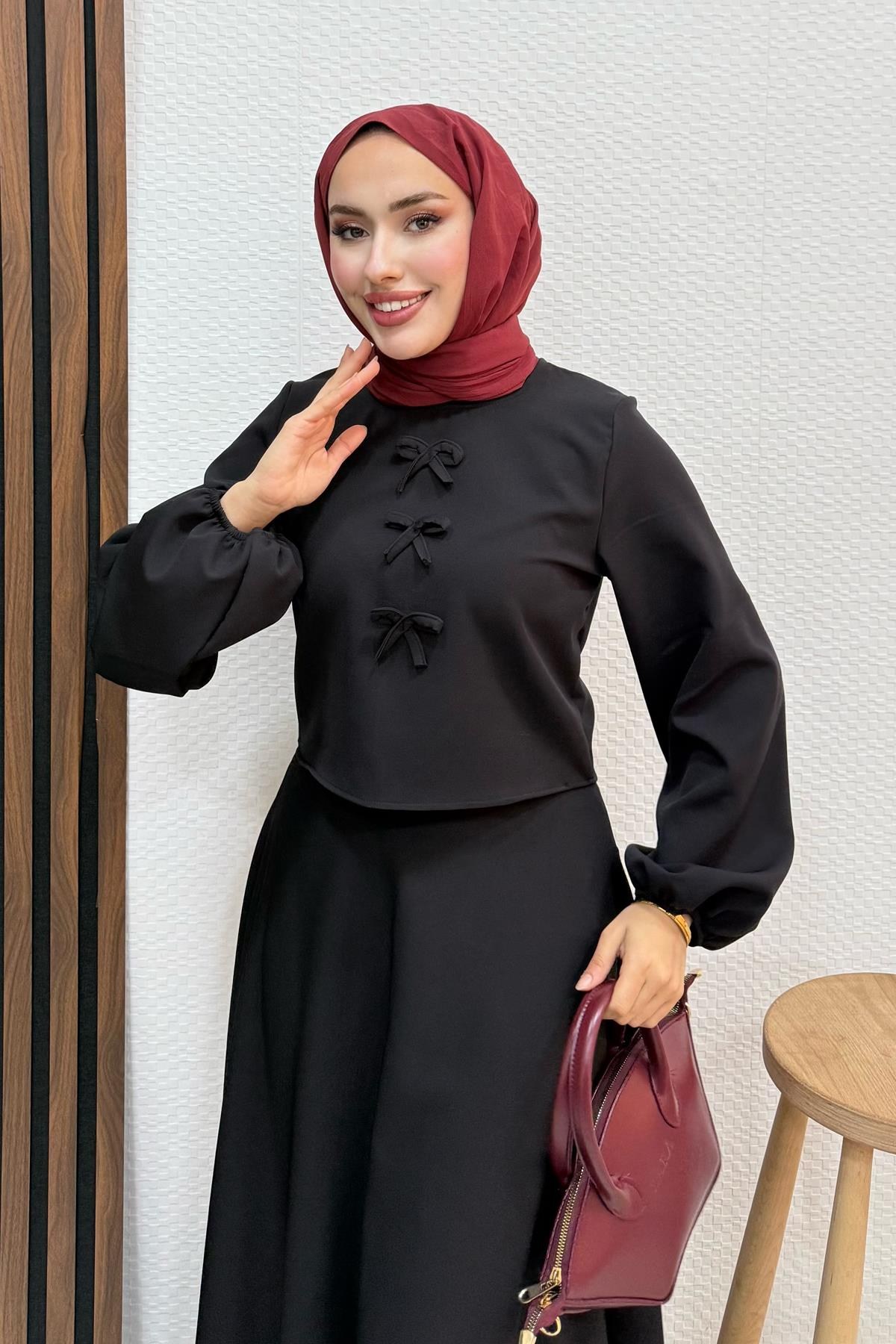 Bukre Krep Takım Siyah