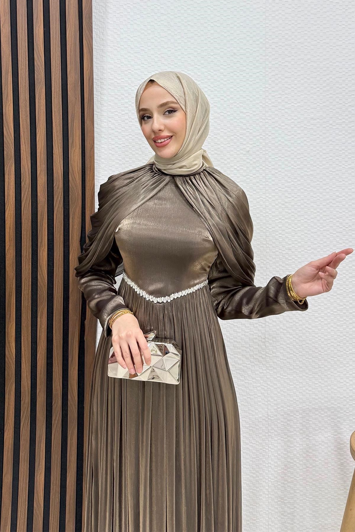 Calina Yoryo Abiye Koyu Haki