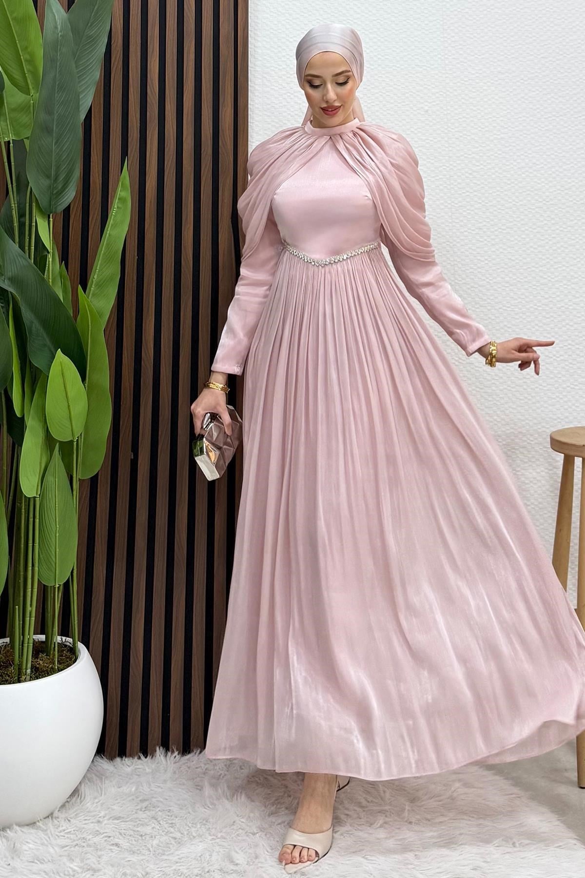 Calina Yoryo Abiye Soft Pembe