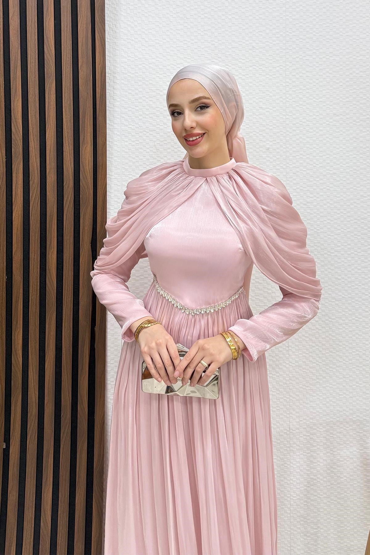 Calina Yoryo Abiye Soft Pembe