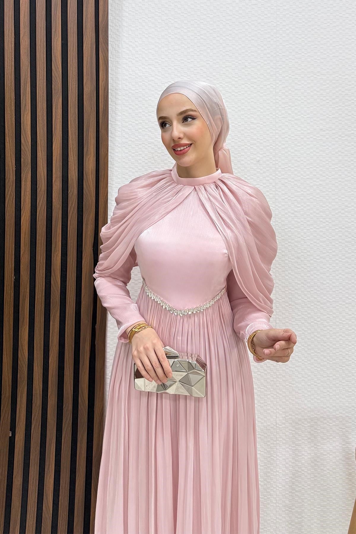 Calina Yoryo Abiye Soft Pembe