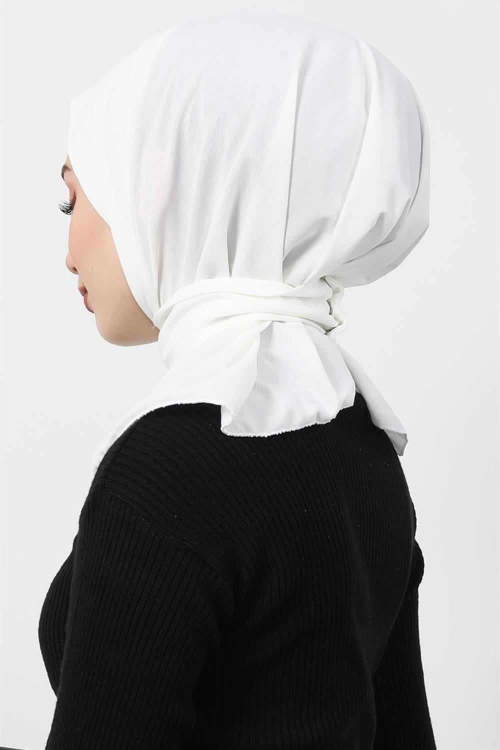 Çıtçıtlı Penye Şal Ekru