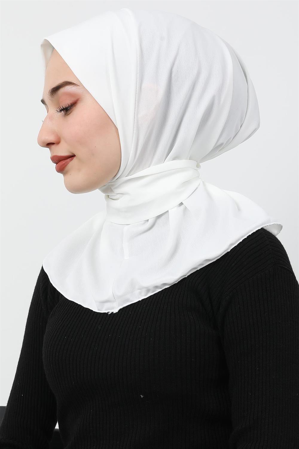 Çıtçıtlı Penye Şal Ekru