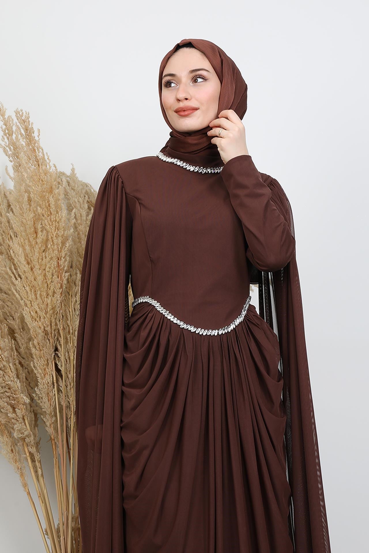 Diana Tül Abiye Acı Kahve
