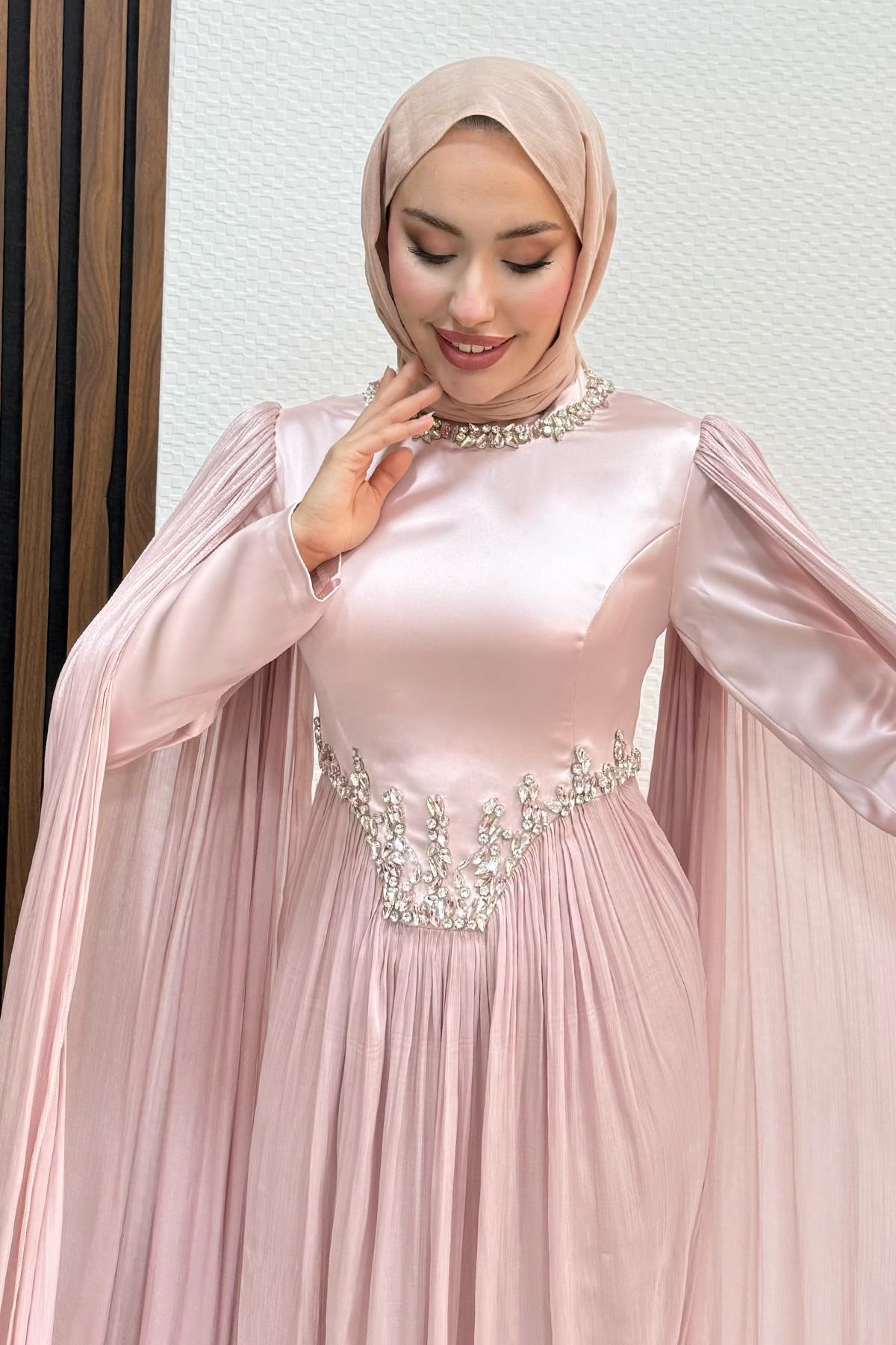 Dila Yoryo Abiye Soft Pembe