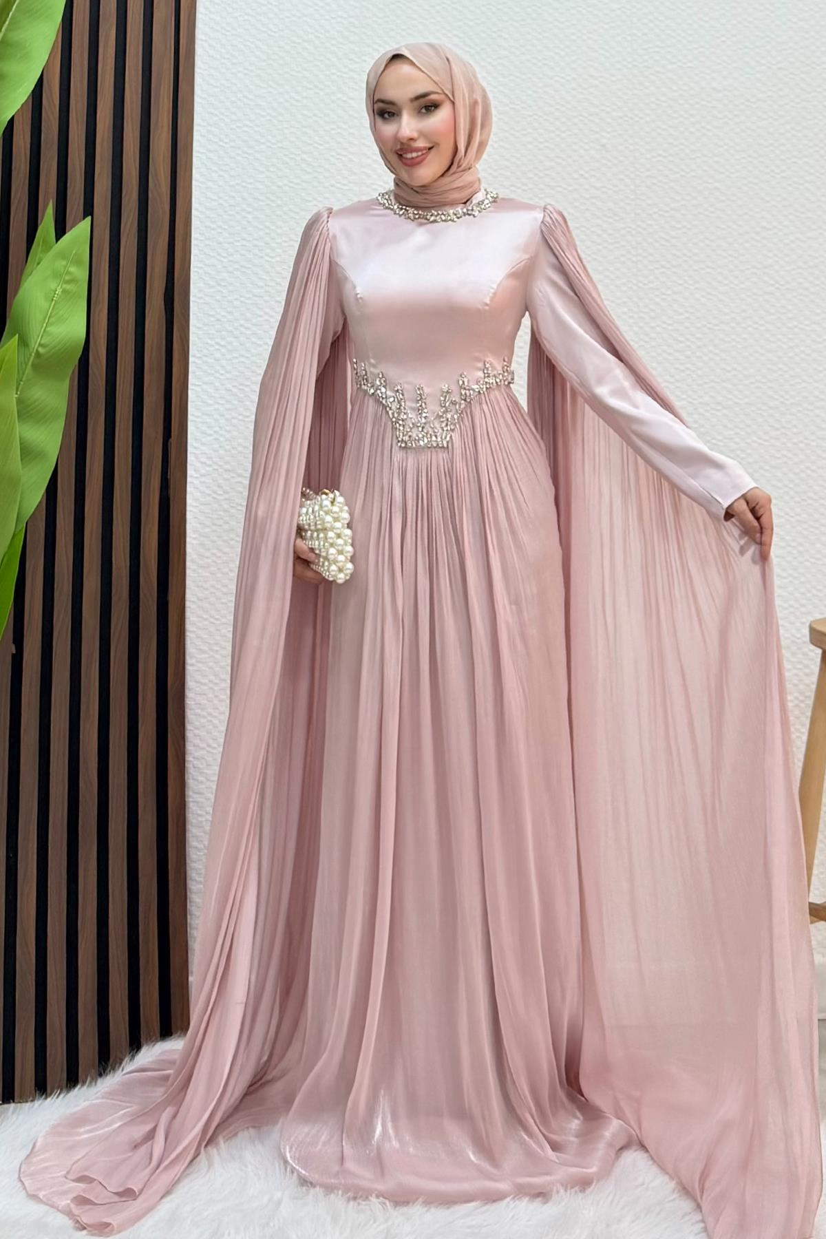 Dila Yoryo Abiye Soft Pembe