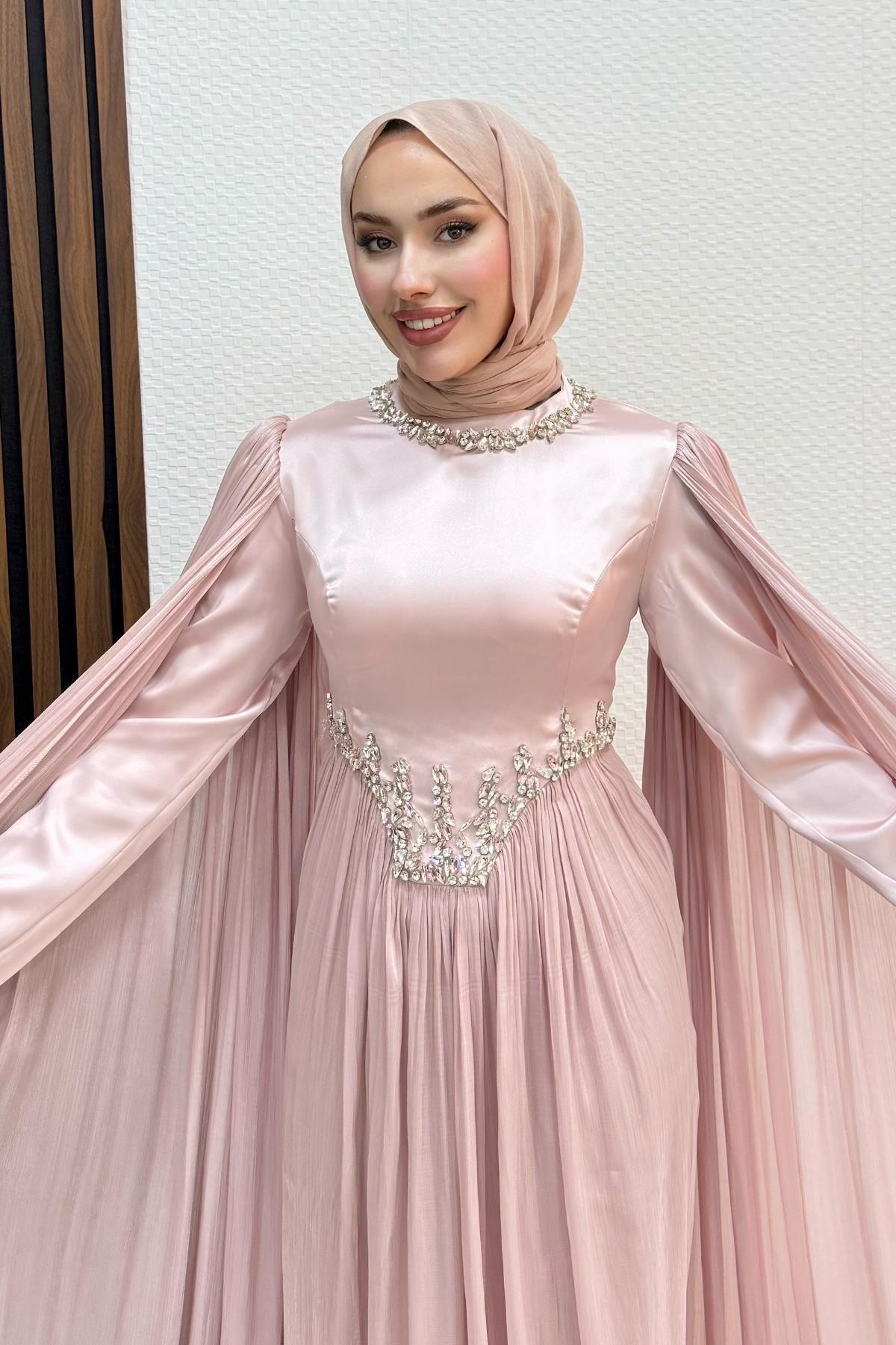 Dila Yoryo Abiye Soft Pembe