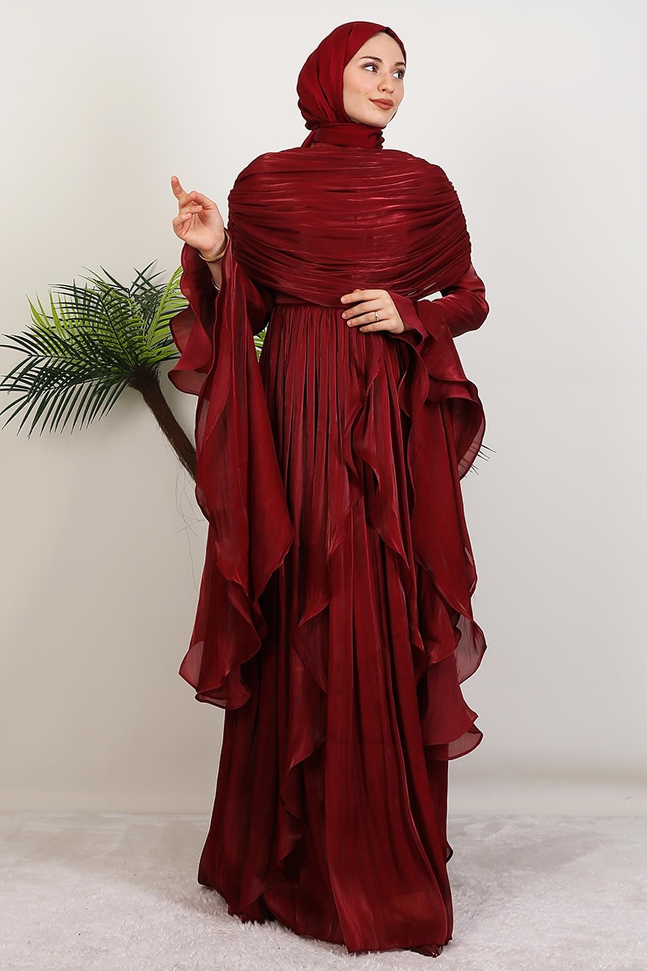 Ebru Yoryo Abiye Bordo