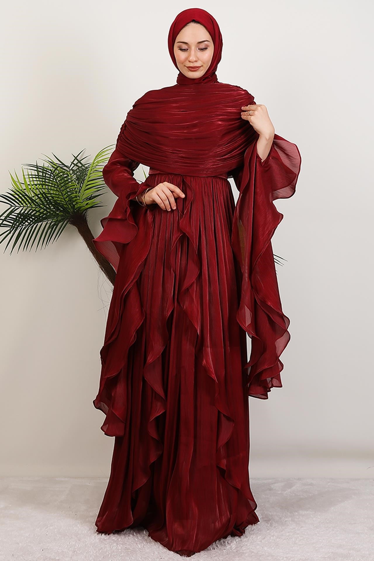 Ebru Yoryo Abiye Bordo
