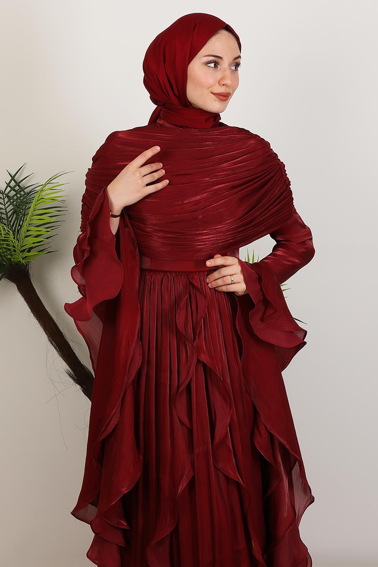 Ebru Yoryo Abiye Bordo