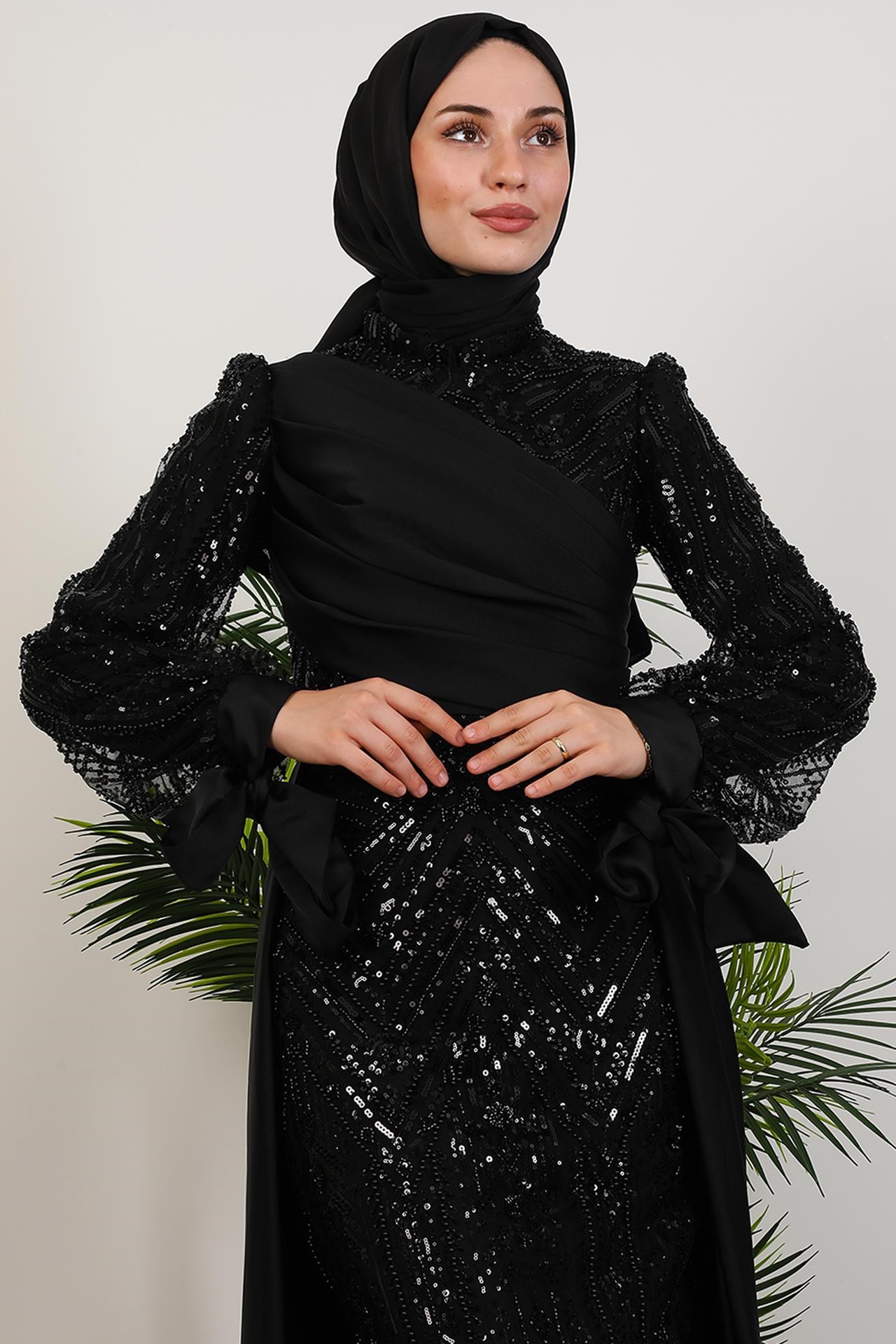 Eflin İşleme Abiye Siyah