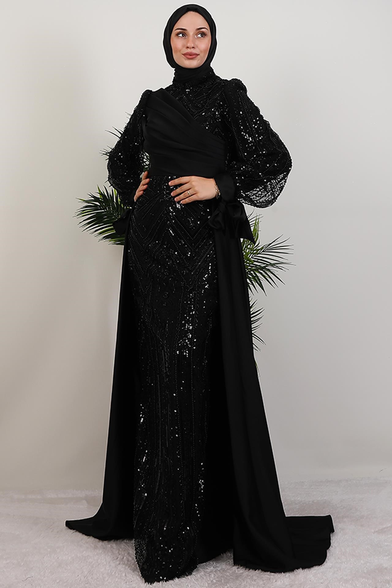 Eflin İşleme Abiye Siyah
