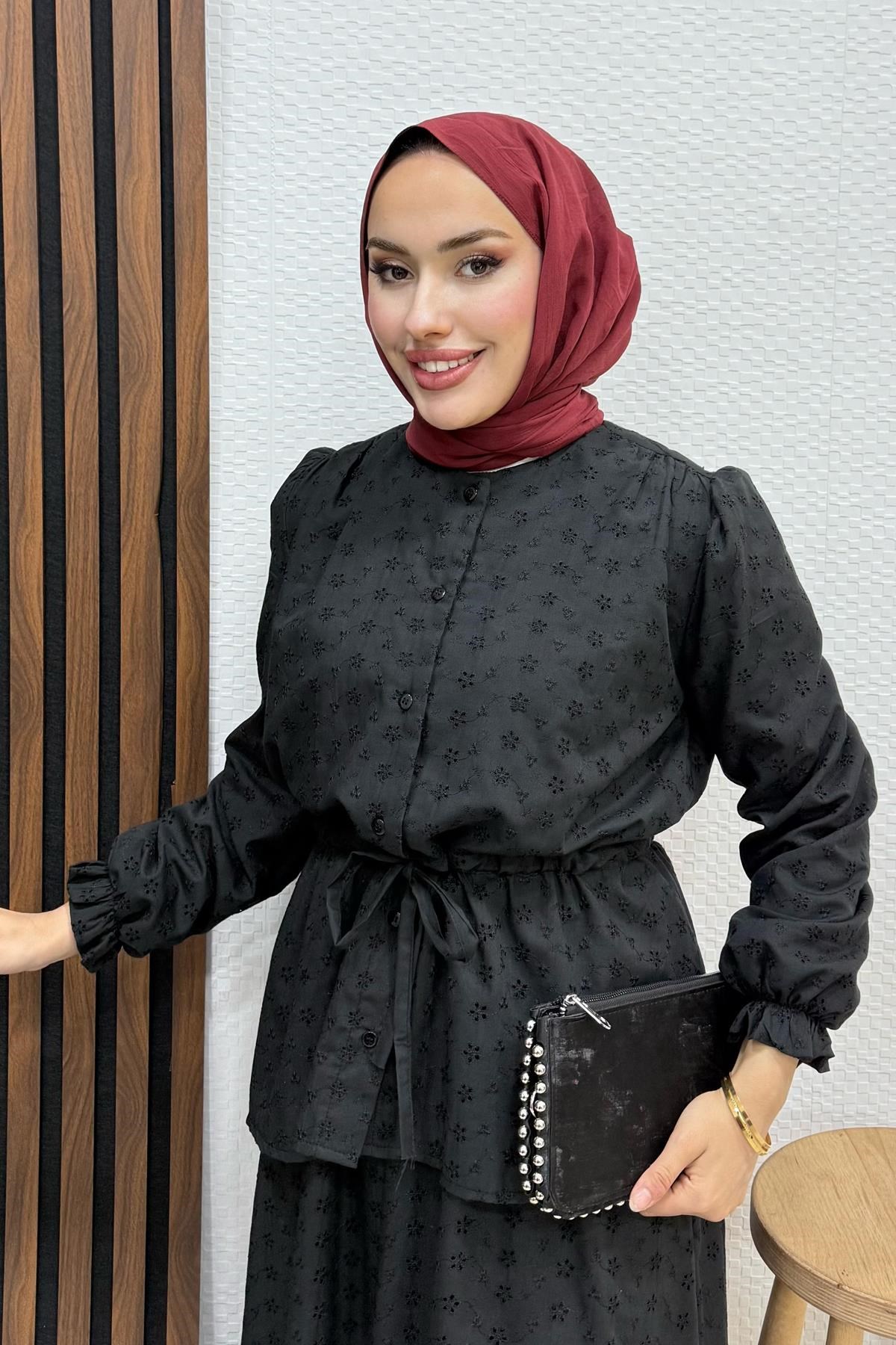 Elya Etekli Takım Siyah