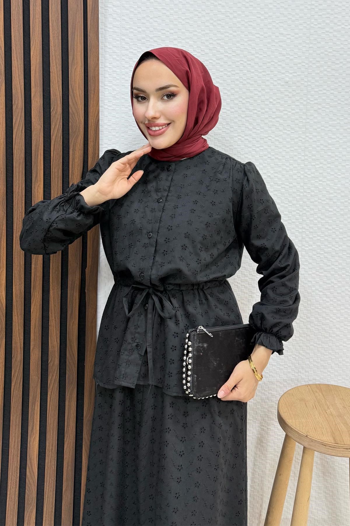 Elya Etekli Takım Siyah