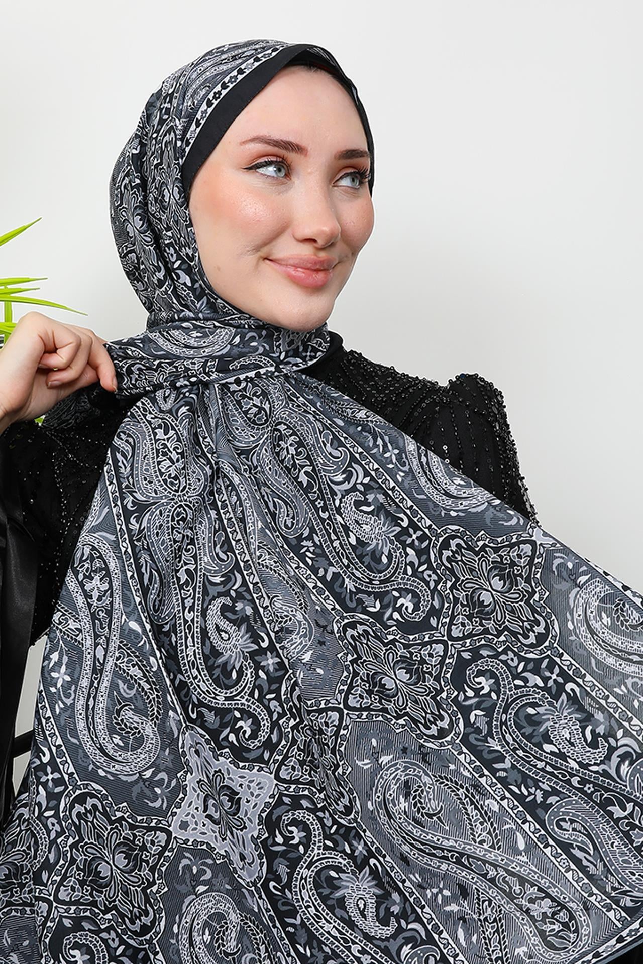 Etnik Soft Şal Siyah