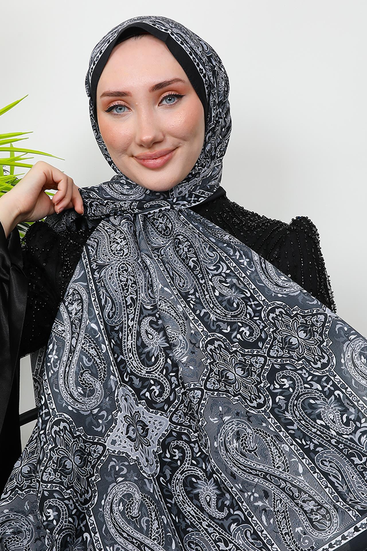 Etnik Soft Şal Siyah