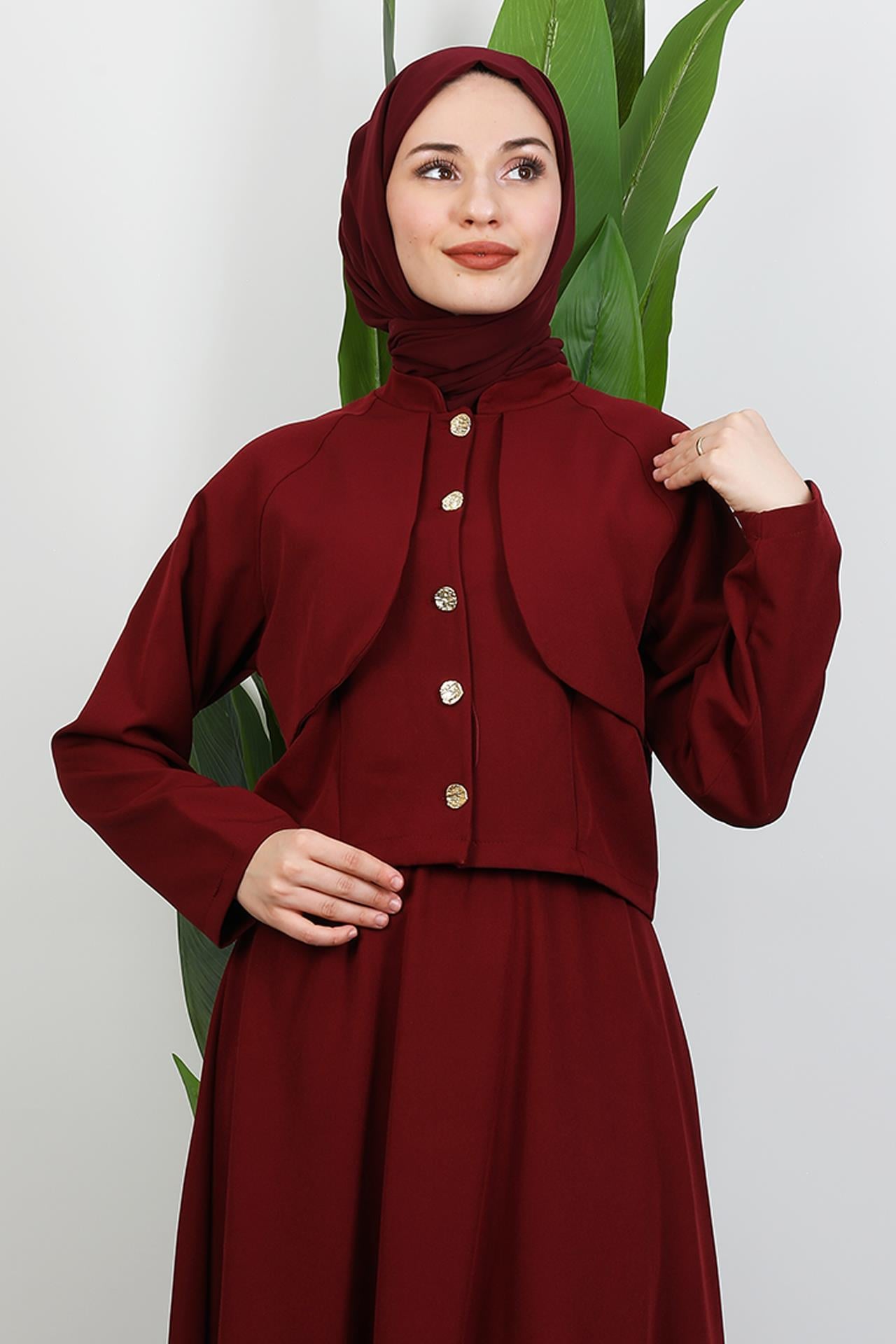 Feris Etekli Takım Bordo