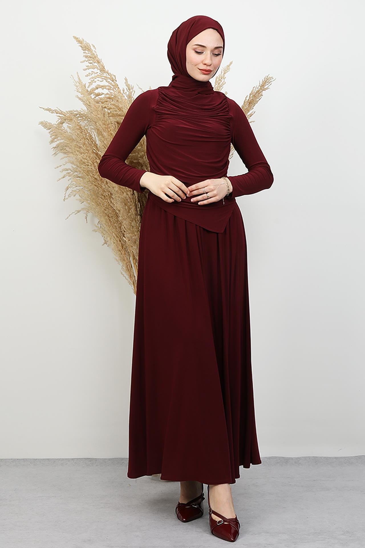 Fiona Sandy Takım Bordo