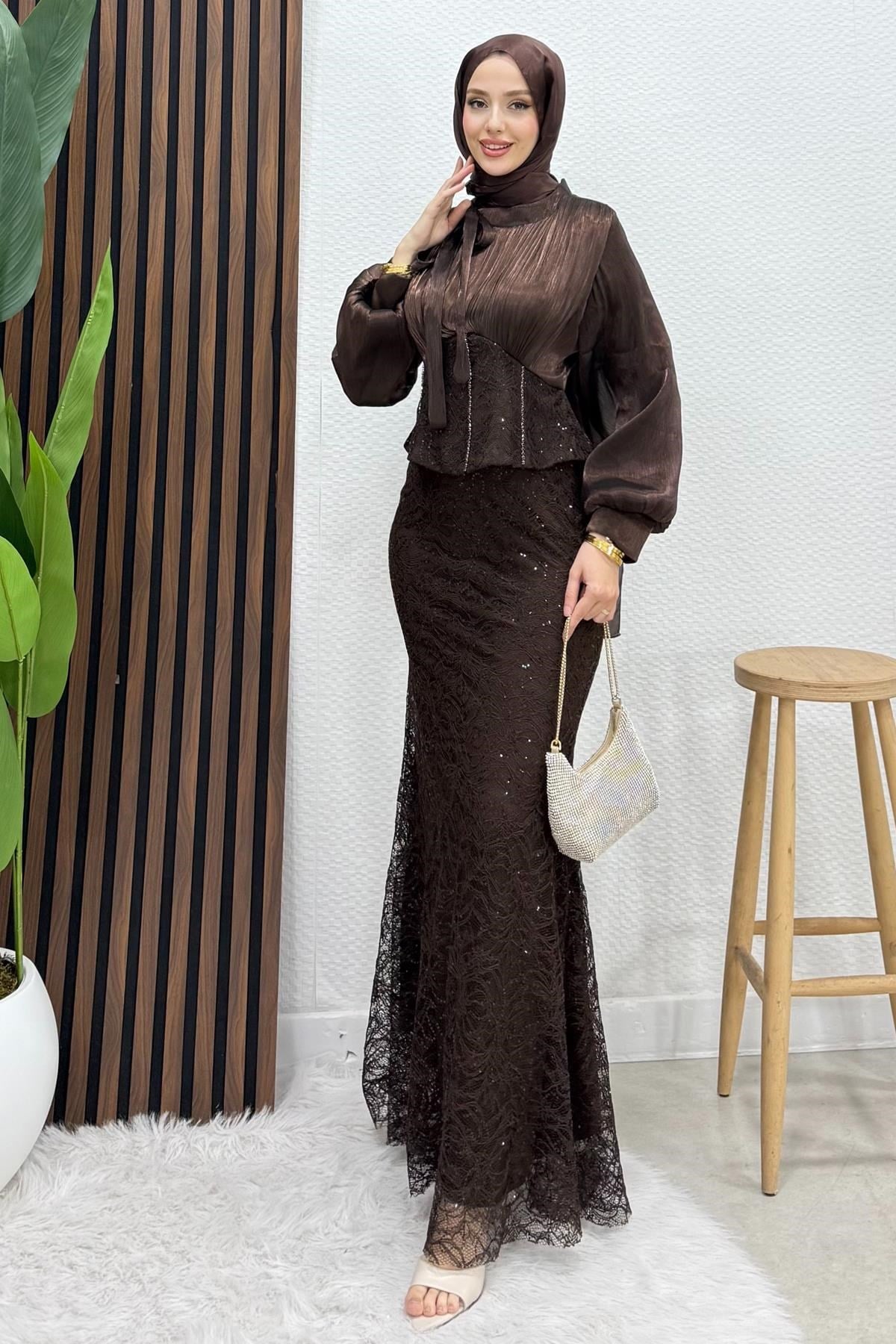 Flarlı Balık Abiye Acı Kahve