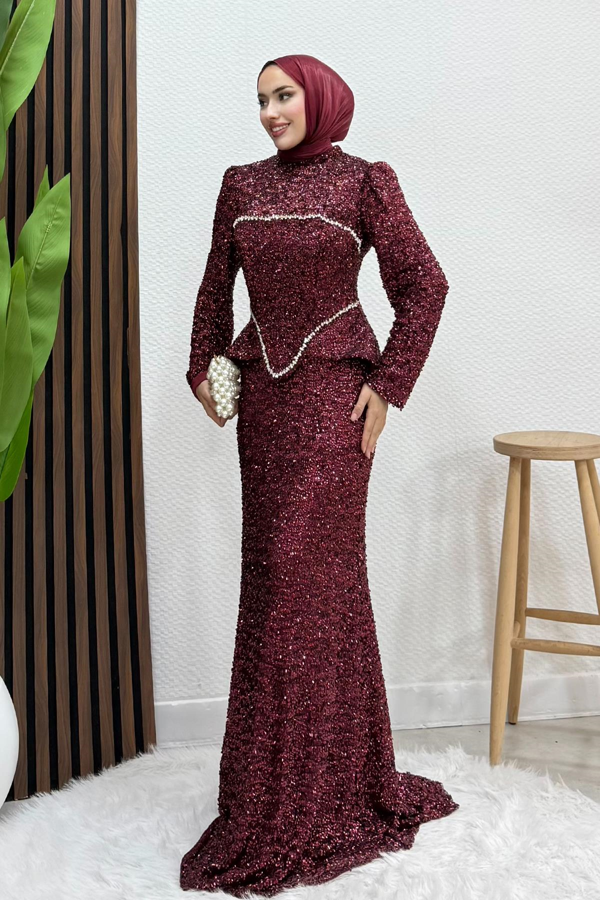 Florence Parla Abiye Bordo