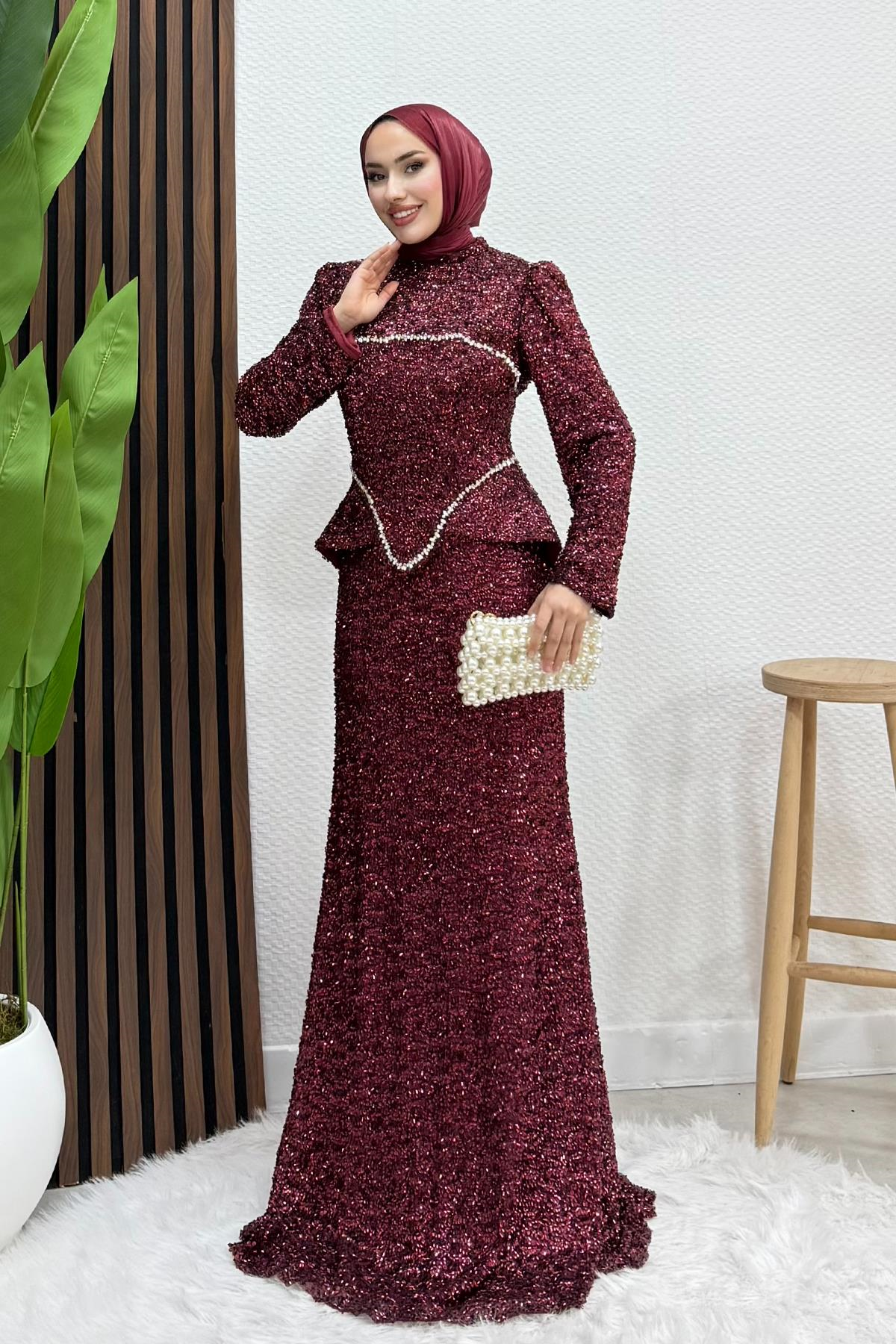 Florence Parla Abiye Bordo